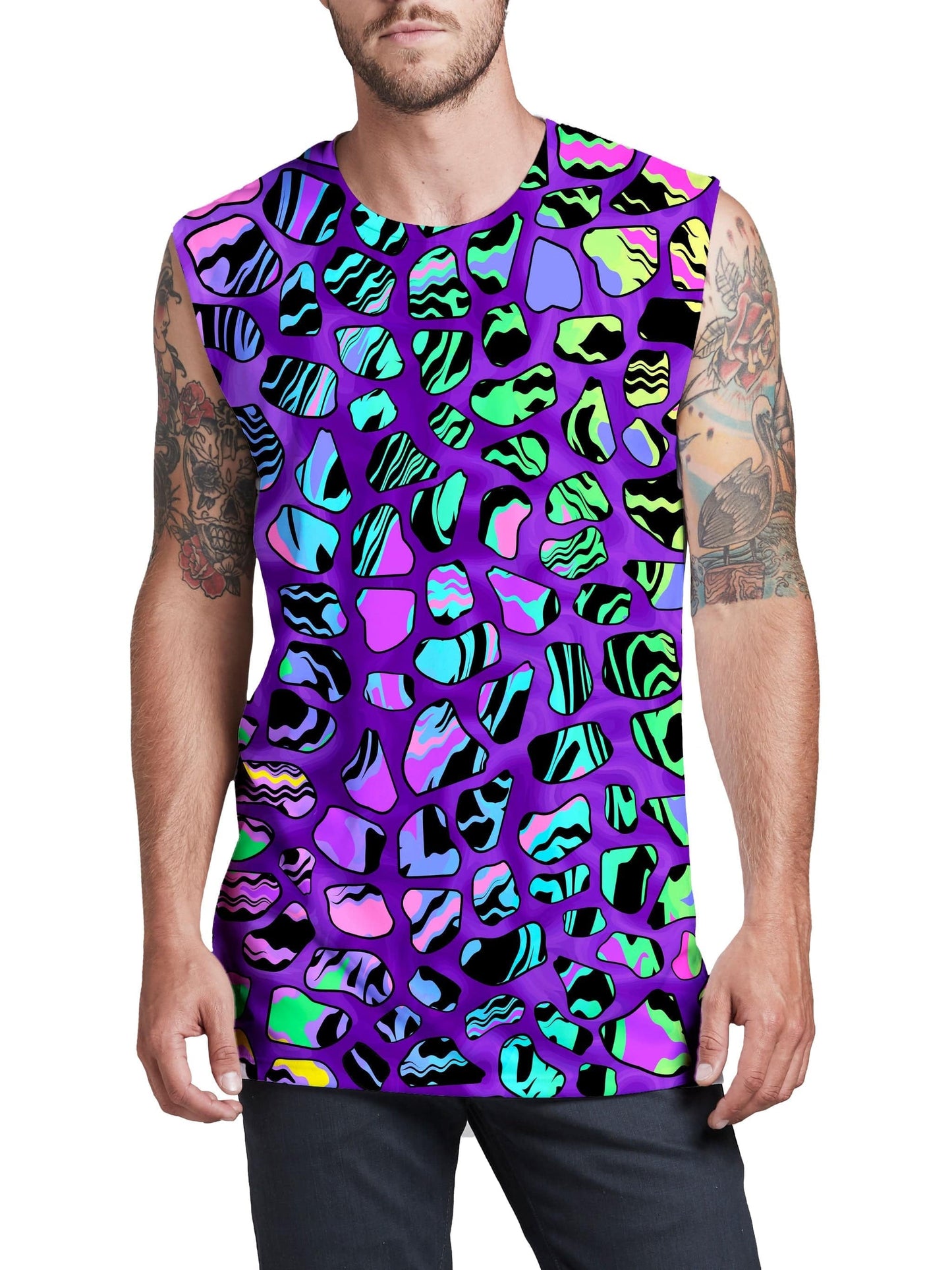 Giraffe Spots Men's Muscle Tank, Sartoris Art, | iEDM