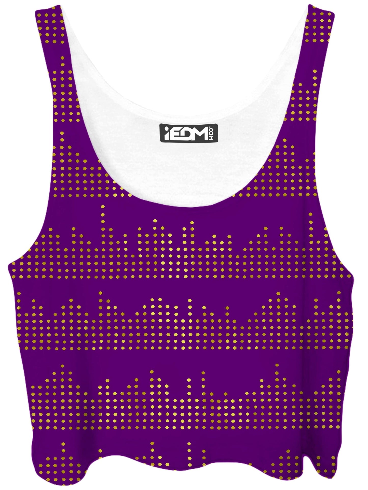 Gold Equalizer Beats Crop Top, Sartoris Art, | iEDM