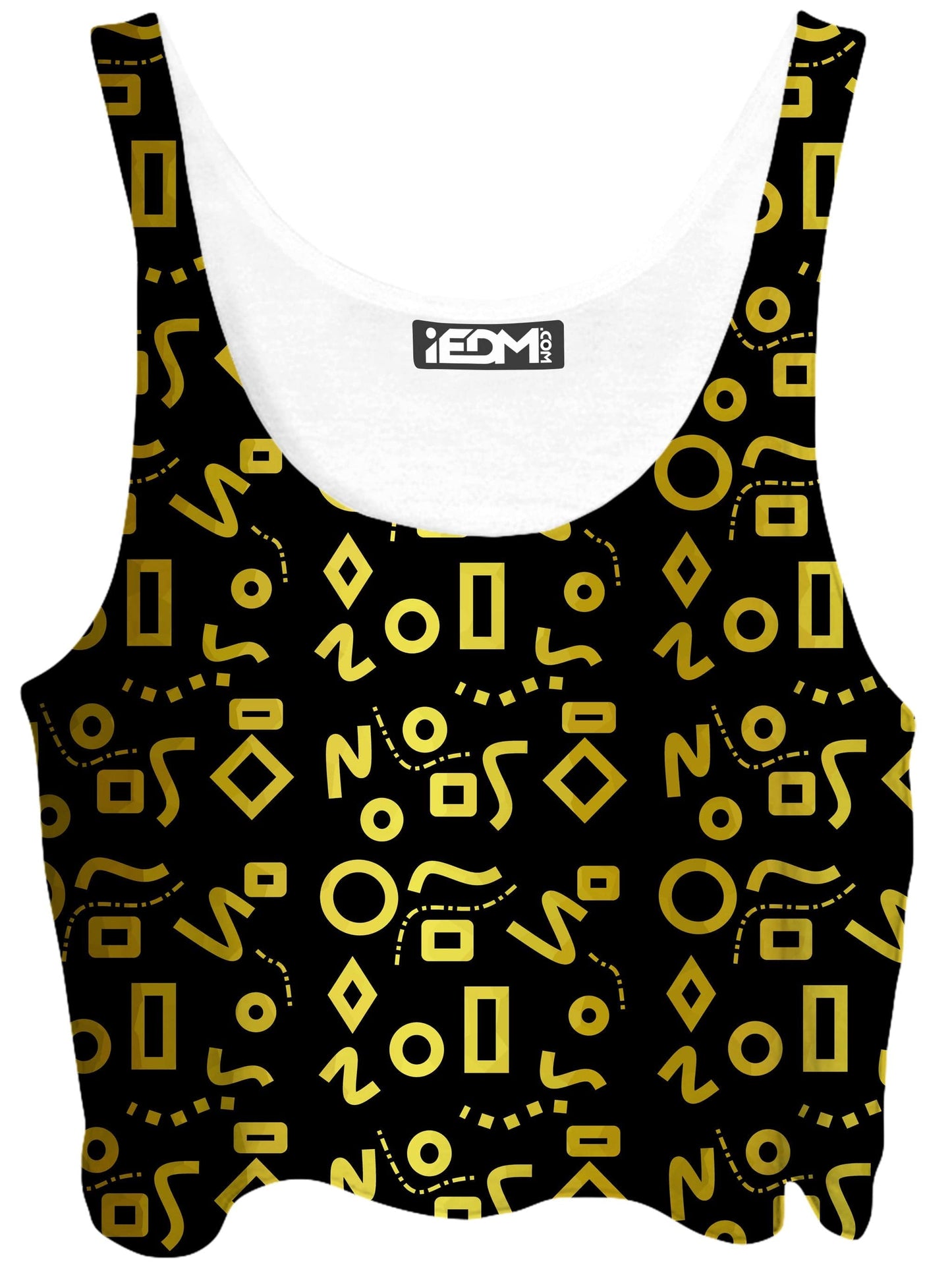 Gold Mod Glam Crop Top, Sartoris Art, | iEDM