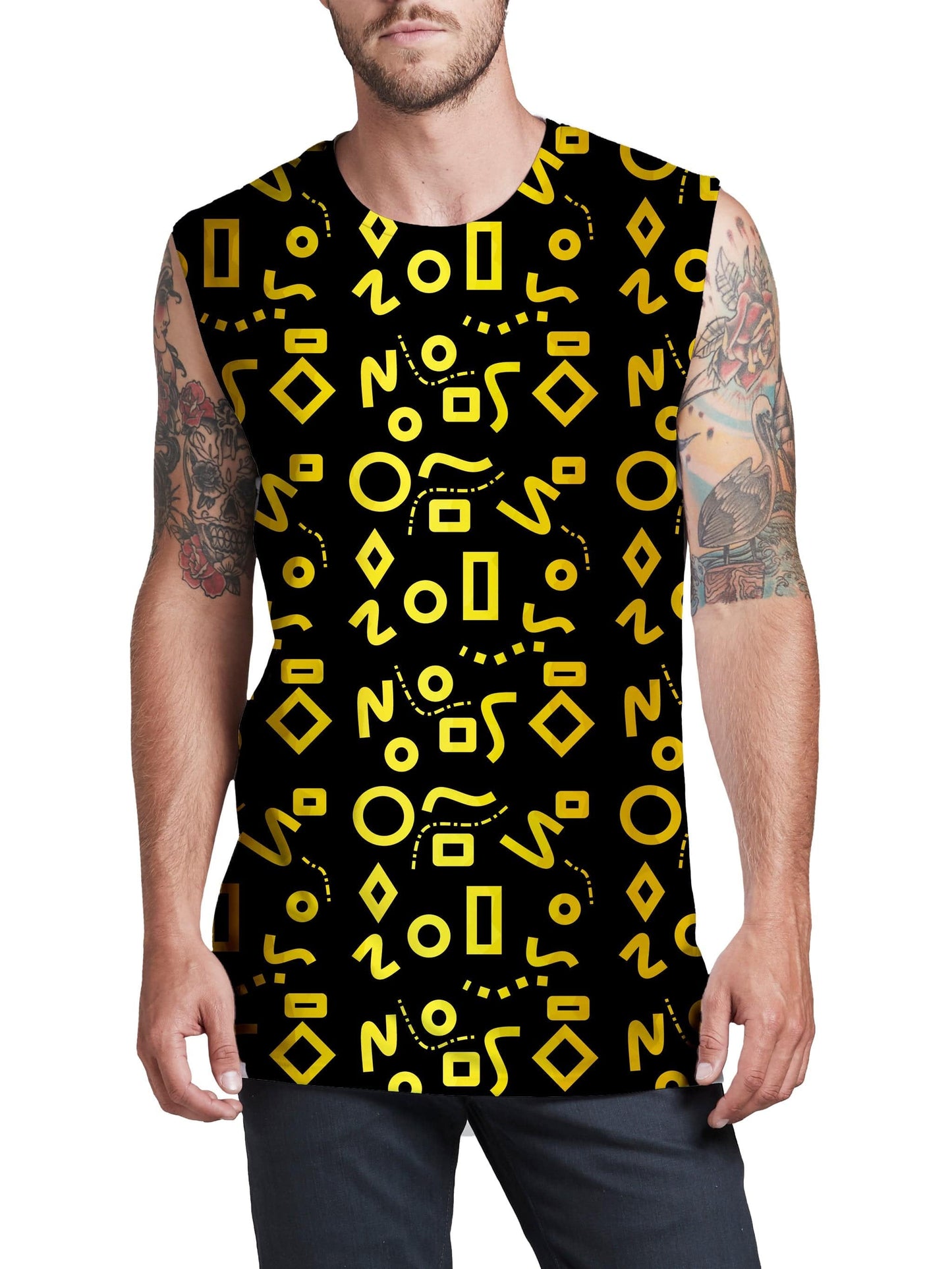 Gold Mod Glam Men's Muscle Tank, Sartoris Art, | iEDM
