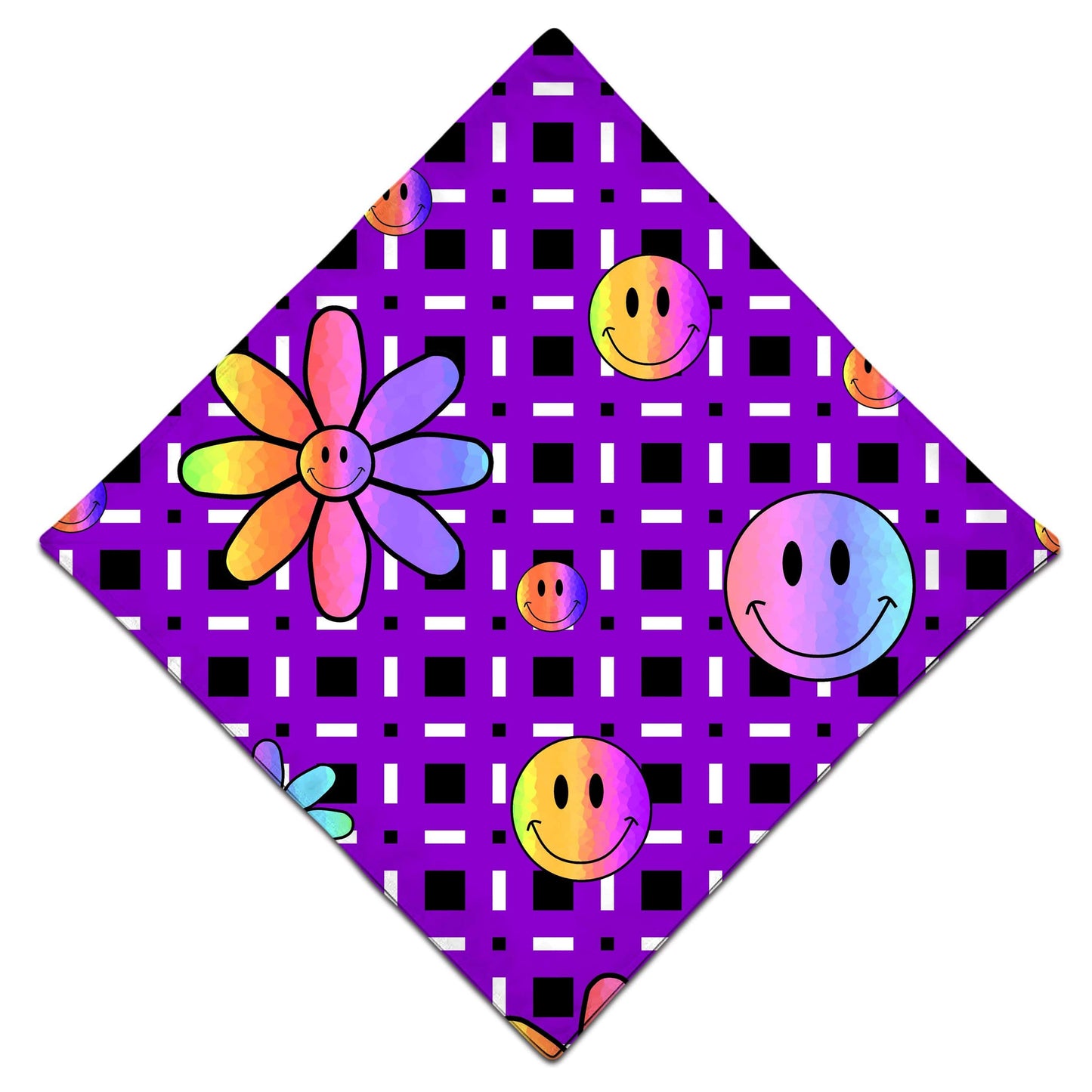 Happiness On Purple Bandana, Sartoris Art, | iEDM