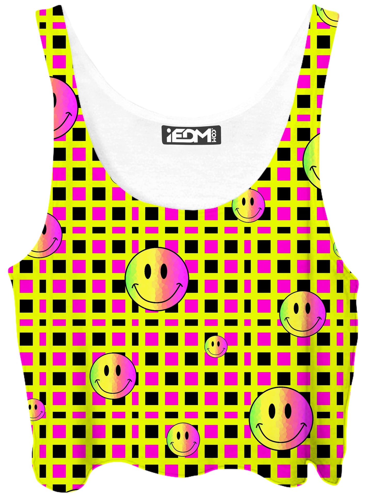 Happy Plaid Crop Top, Sartoris Art, | iEDM