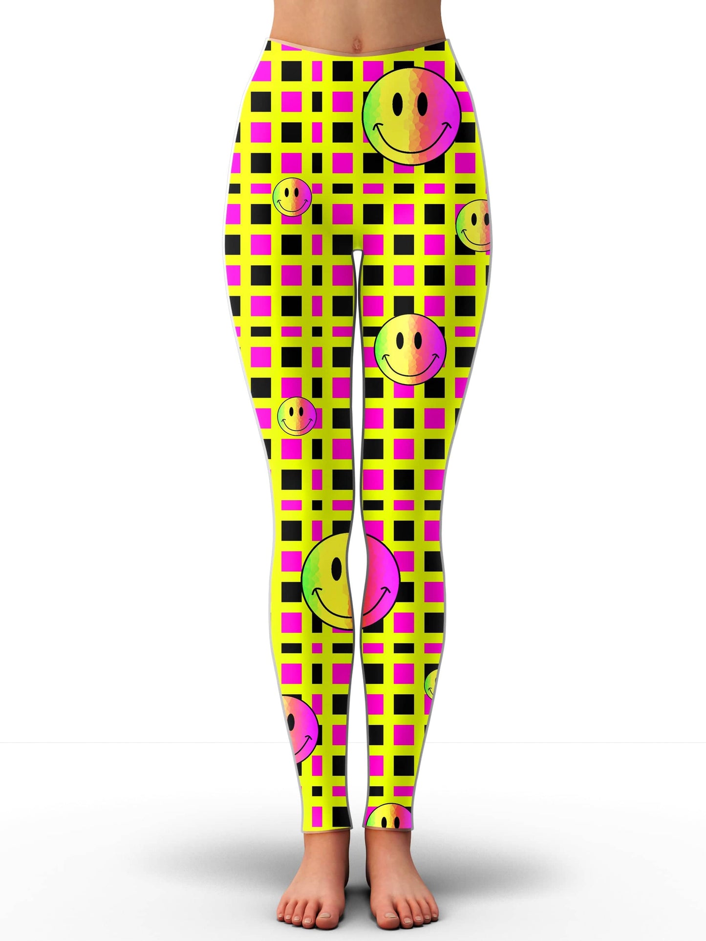 Happy Plaid Zip-Up Hoodie and Leggings Combo, Sartoris Art, | iEDM