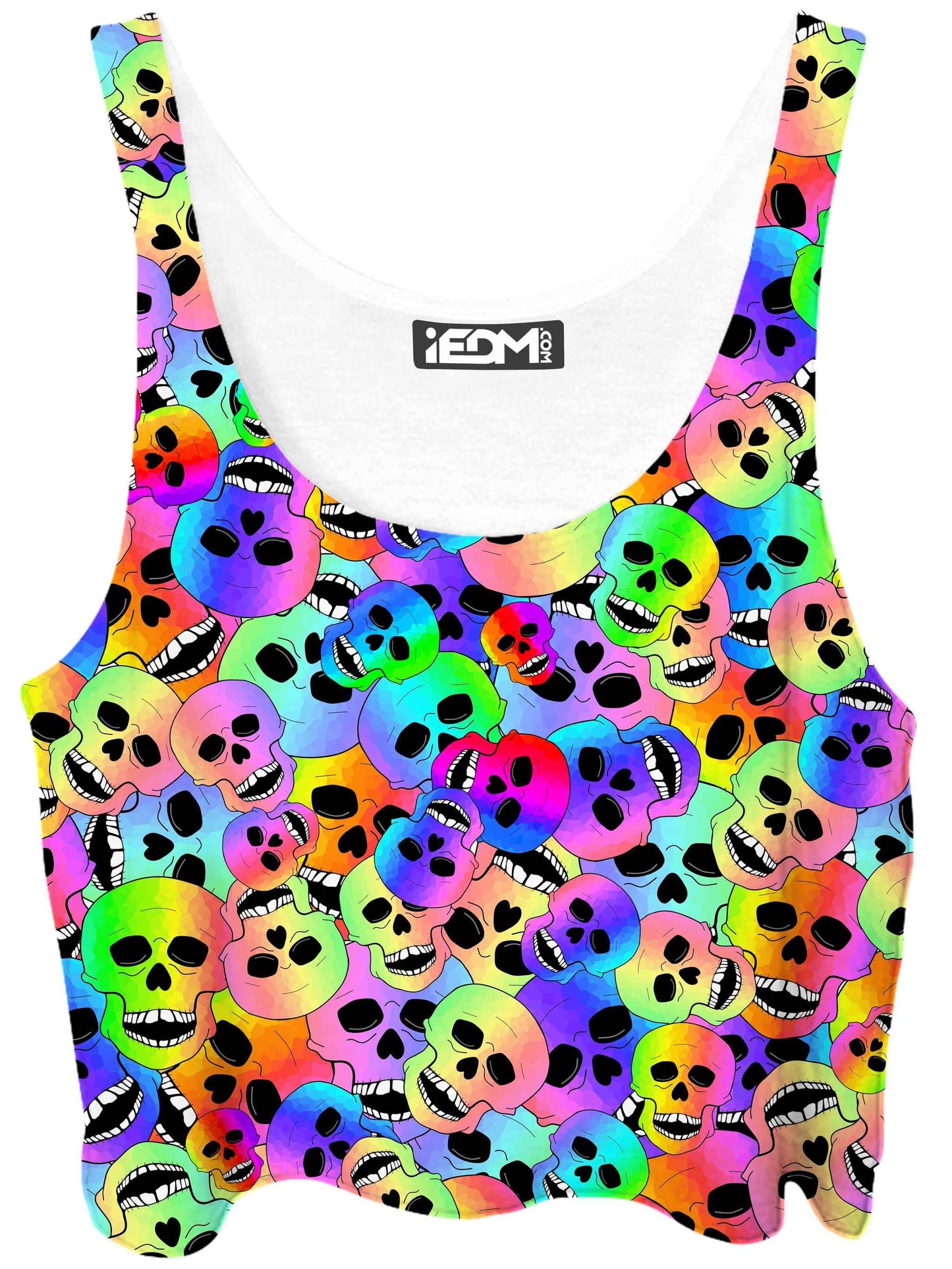 Happy Skulls Crop Top, Sartoris Art, | iEDM