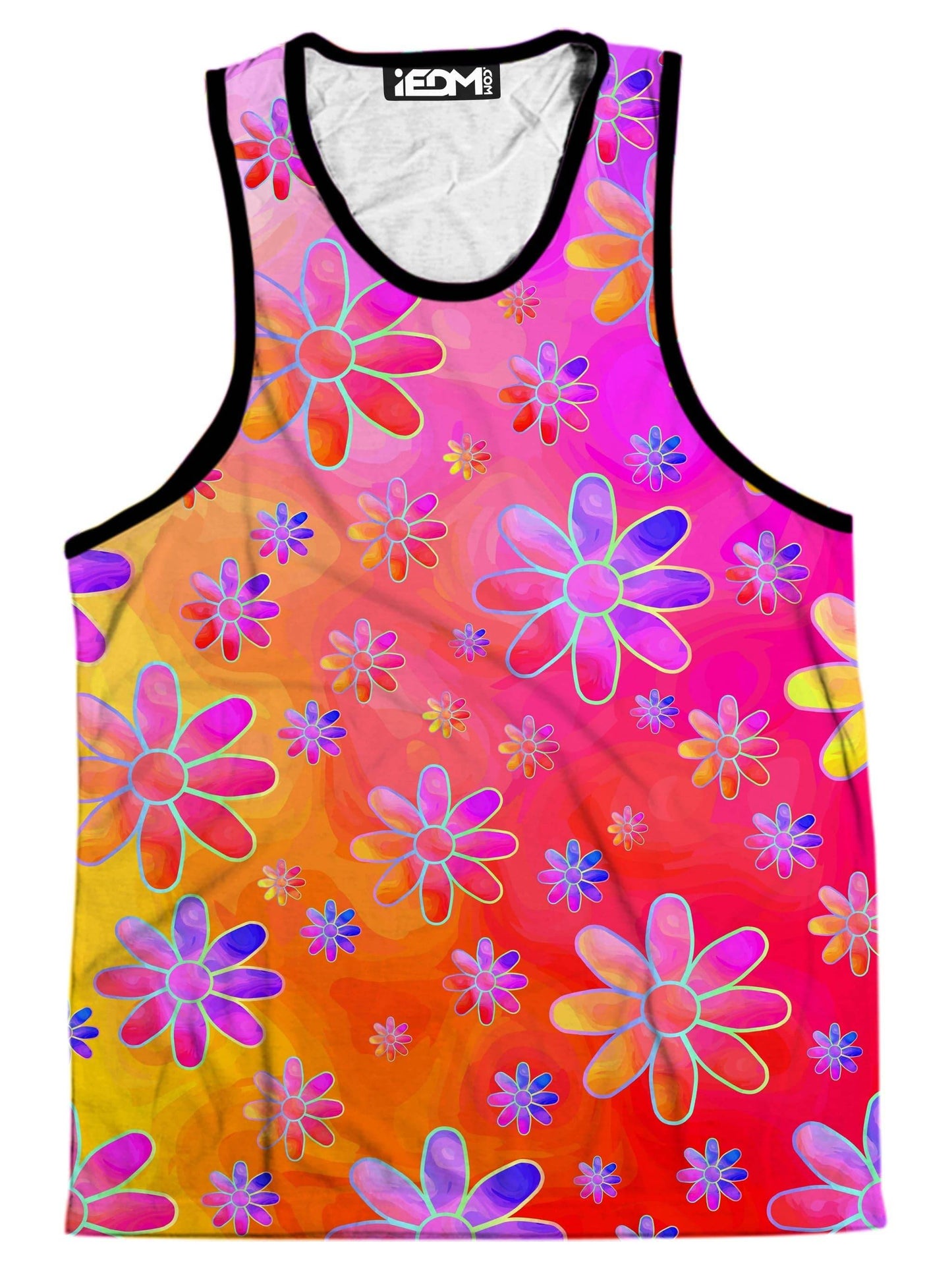 Hippie Trippy Flowers Men's Tank, Sartoris Art, | iEDM