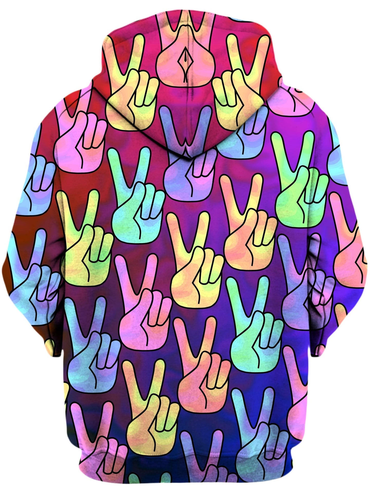 Hippy Trippy Unisex Zip-Up Hoodie, Sartoris Art, | iEDM