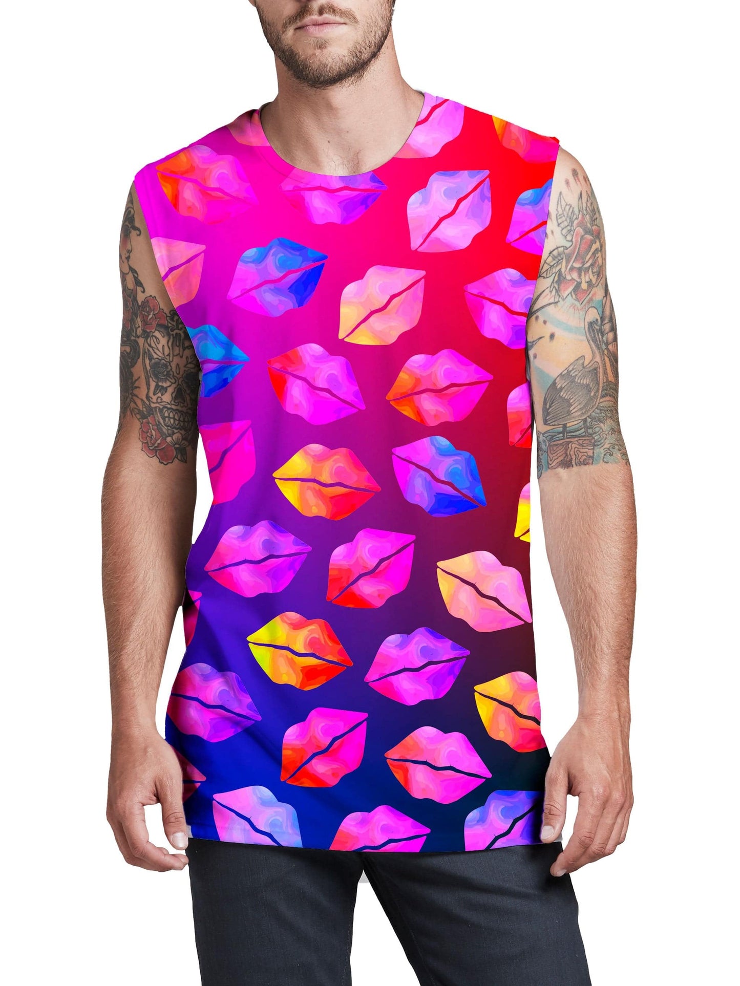 Love Lips Men's Muscle Tank, Sartoris Art, | iEDM