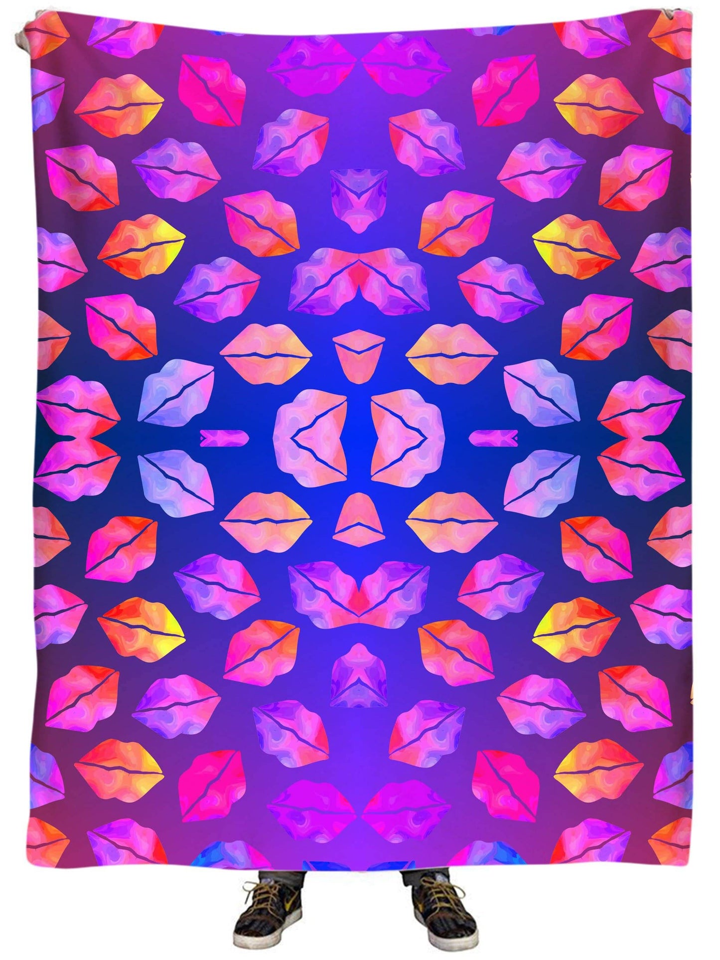 Love Lips Plush Blanket, Sartoris Art, | iEDM