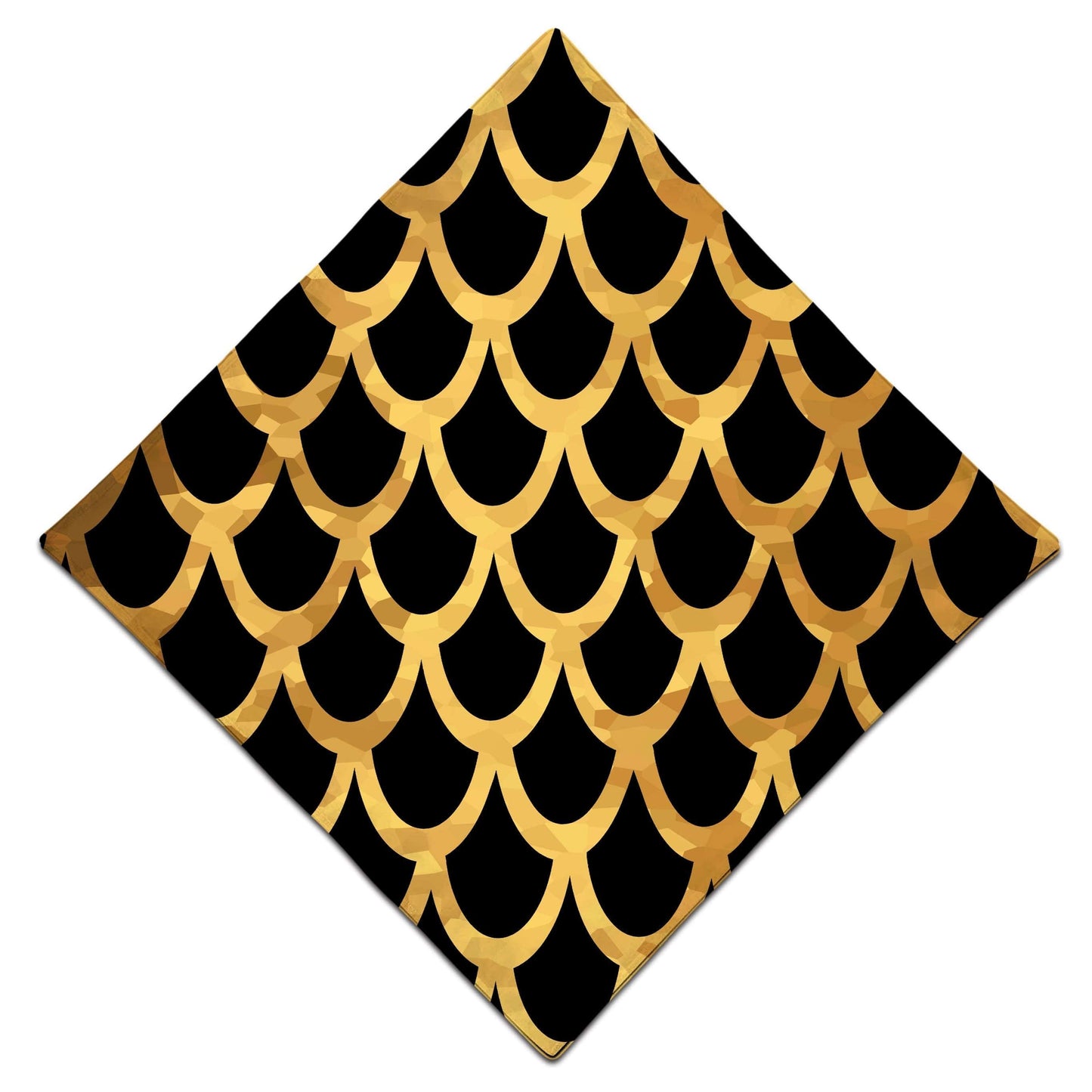 Mermaid Scales Gold Bandana, Sartoris Art, | iEDM