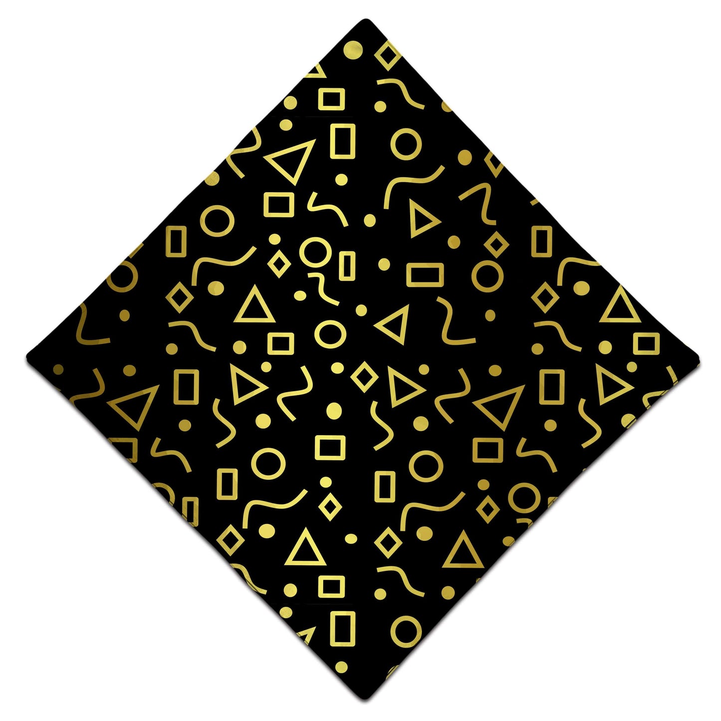 Mod Gold Shapes Bandana, Sartoris Art, | iEDM