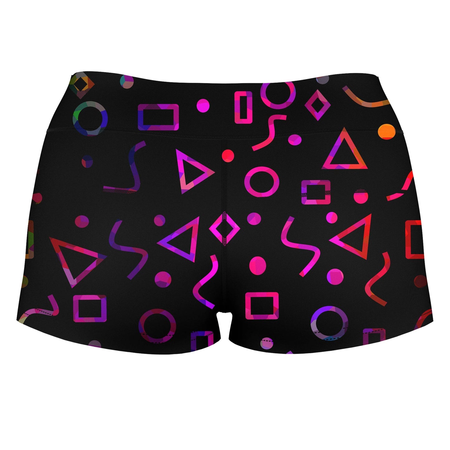 Modern Shapes High-Waisted Women's Shorts, Sartoris Art, | iEDM