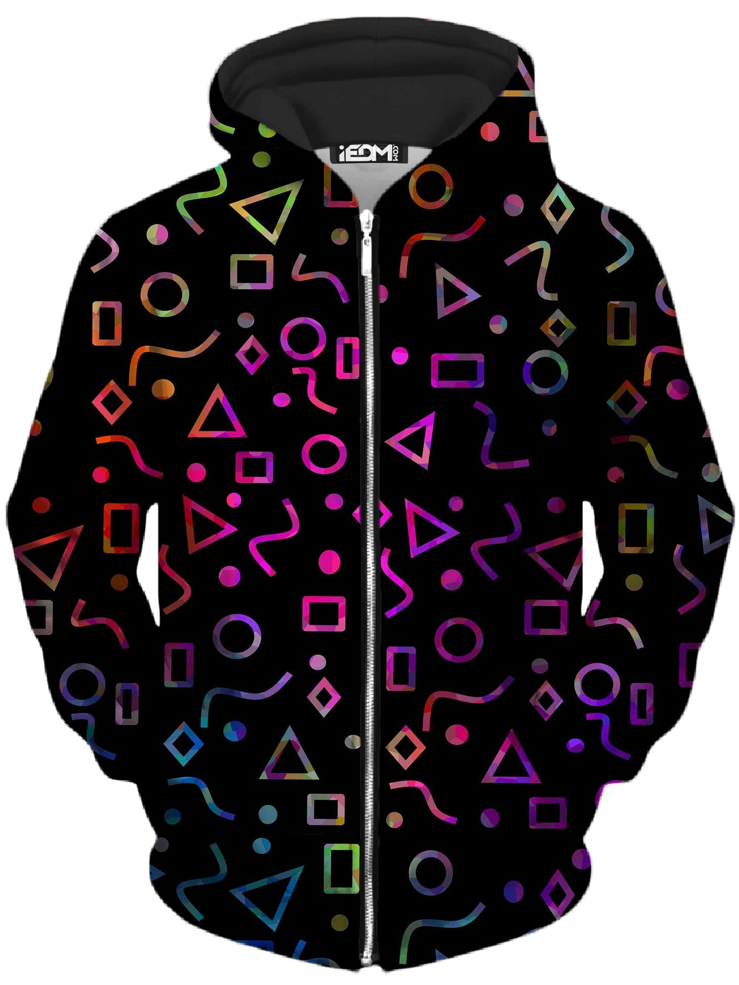Modern Shapes Unisex Zip-Up Hoodie, Sartoris Art, | iEDM