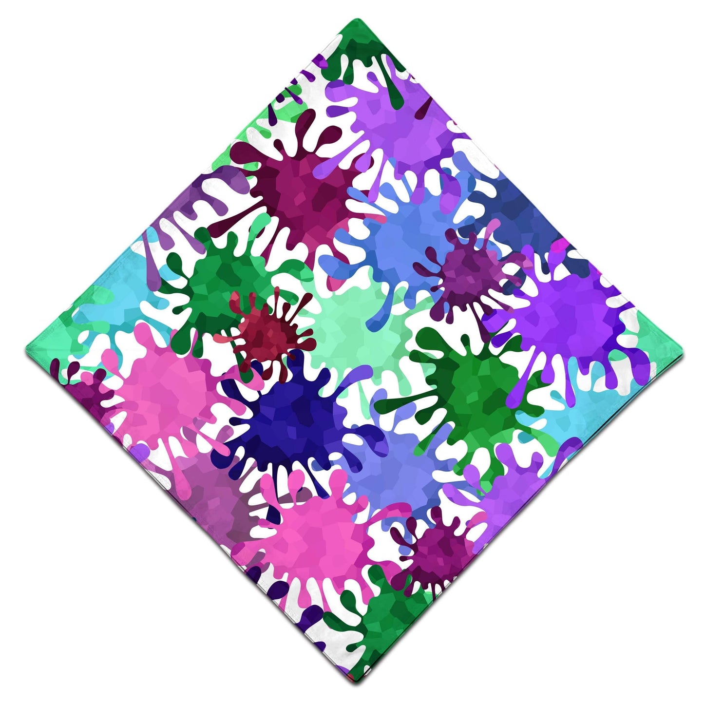 Neon Paint Splatter Bandana, Sartoris Art, | iEDM