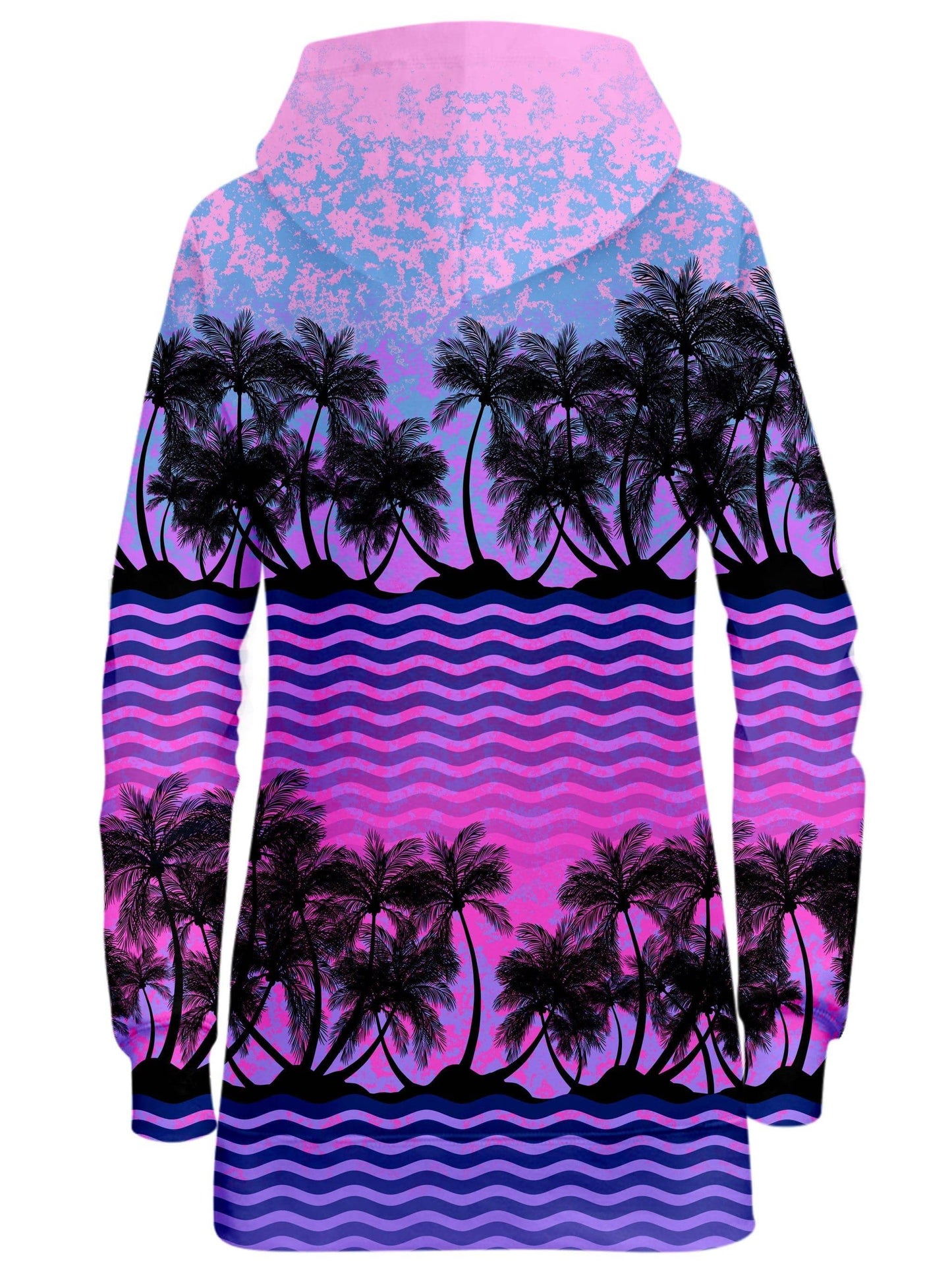 Paradise Palm Trees Hoodie Dress, Sartoris Art, | iEDM