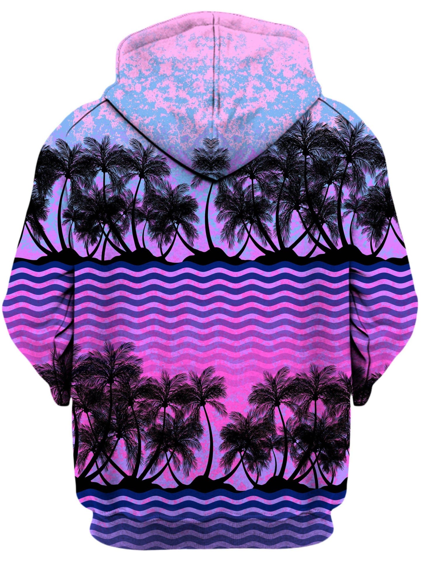 Paradise Palm Trees Unisex Zip-Up Hoodie, Sartoris Art, | iEDM