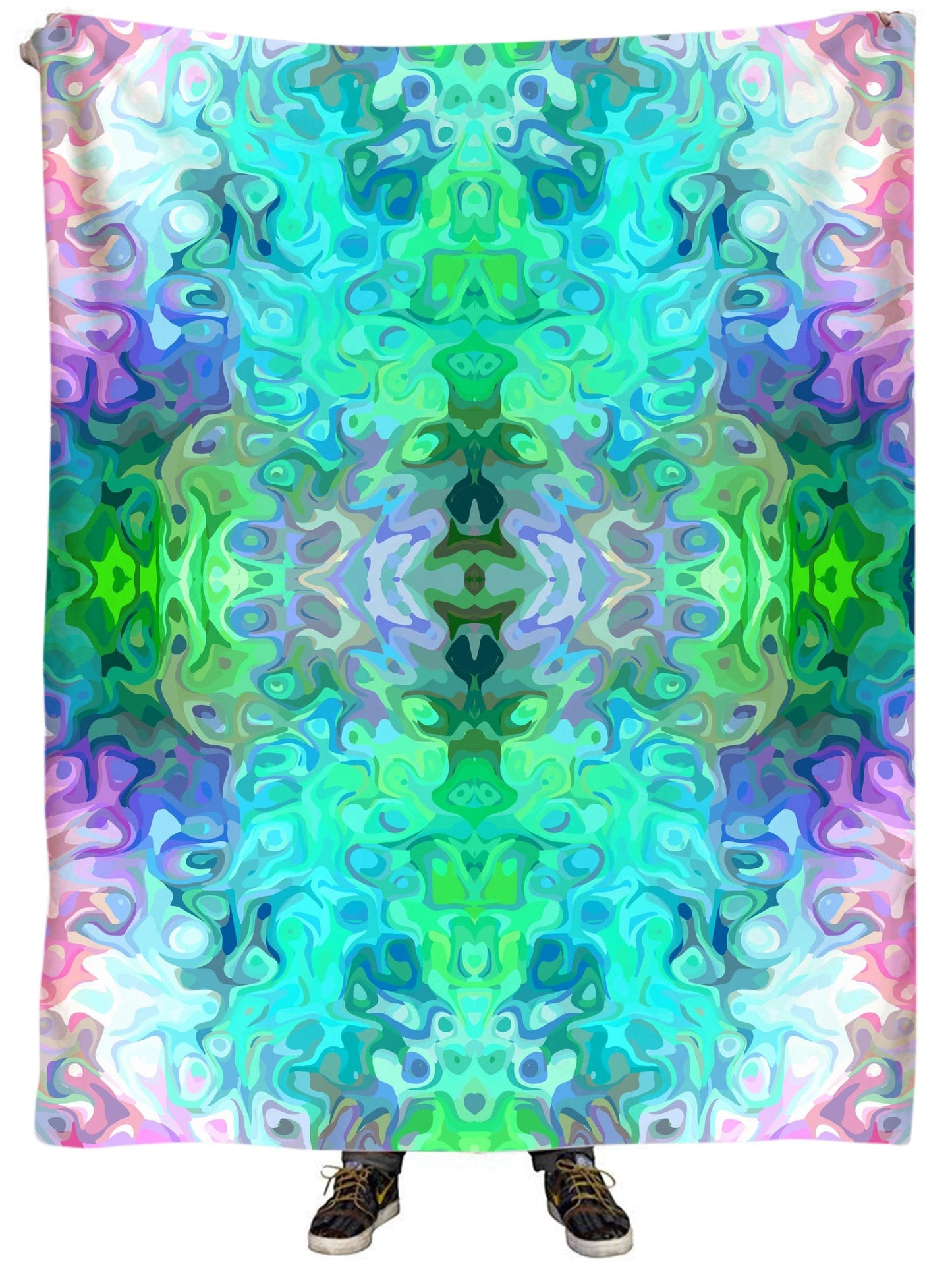 Pastel Confusion Plush Blanket, Sartoris Art, | iEDM