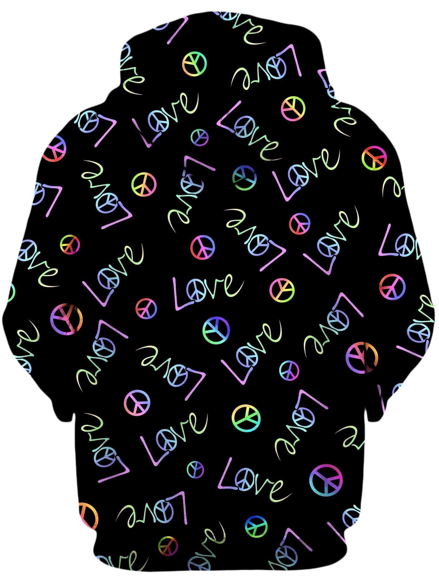 Peace and Love Unisex Zip-Up Hoodie, Sartoris Art, | iEDM