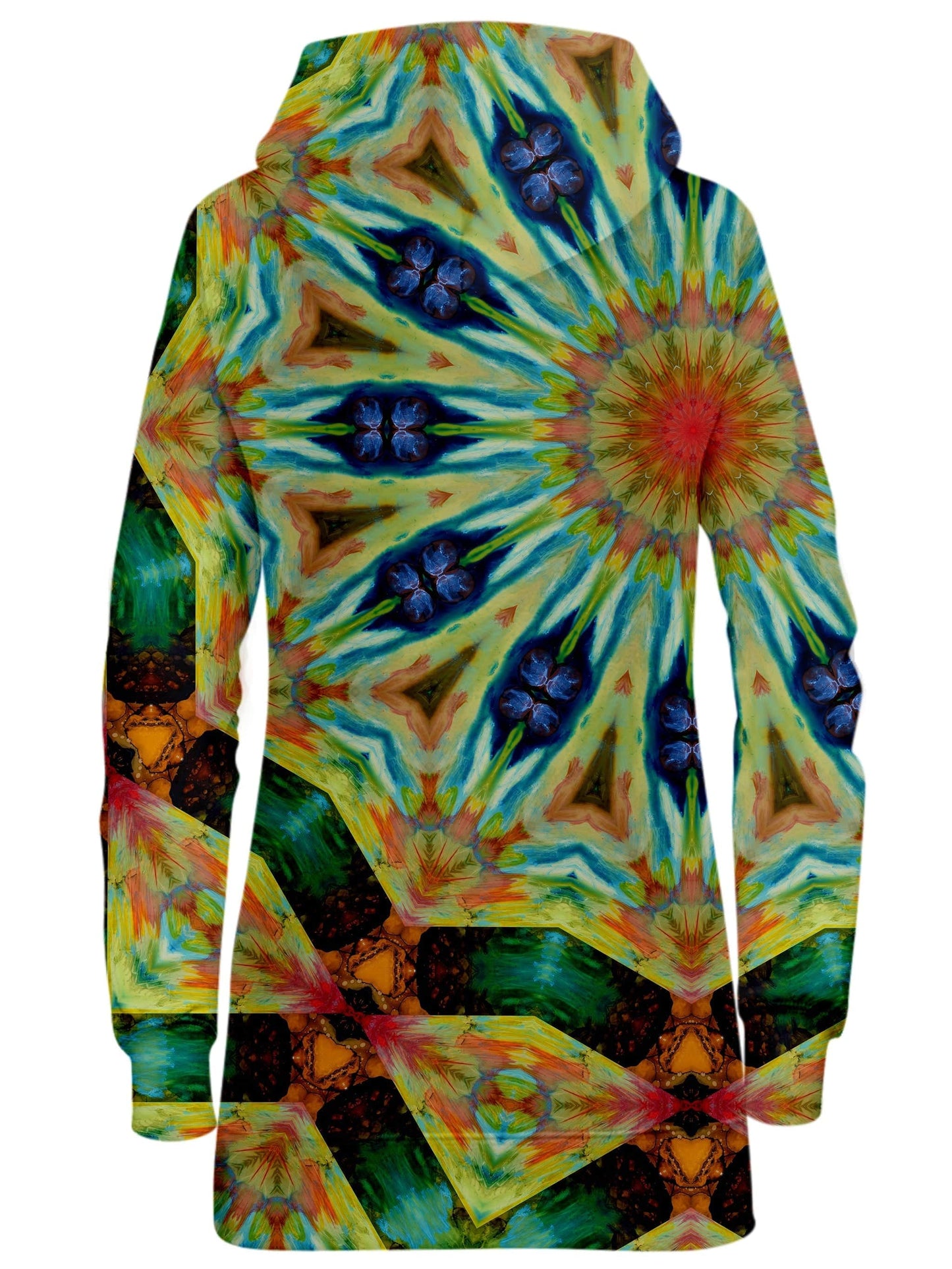 Peacock Spin Hoodie Dress, Sartoris Art, | iEDM