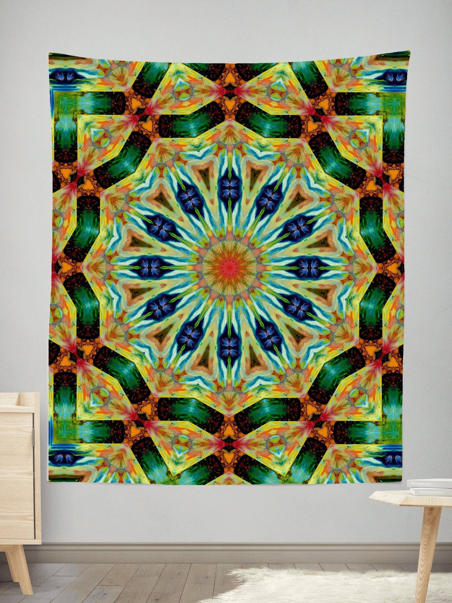 Peacock Spin Tapestry, Sartoris Art, | iEDM