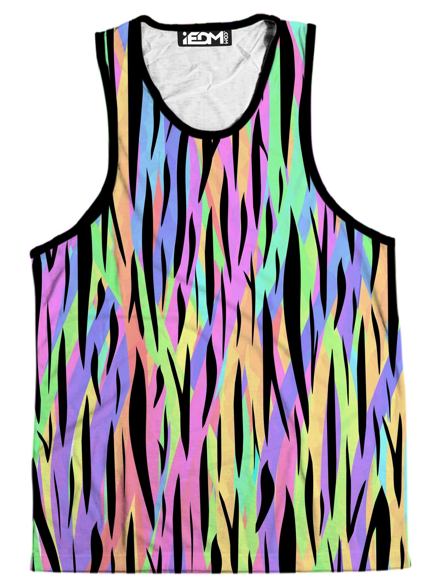 Psychedelic Tiger Stripes Men's Tank, Sartoris Art, | iEDM