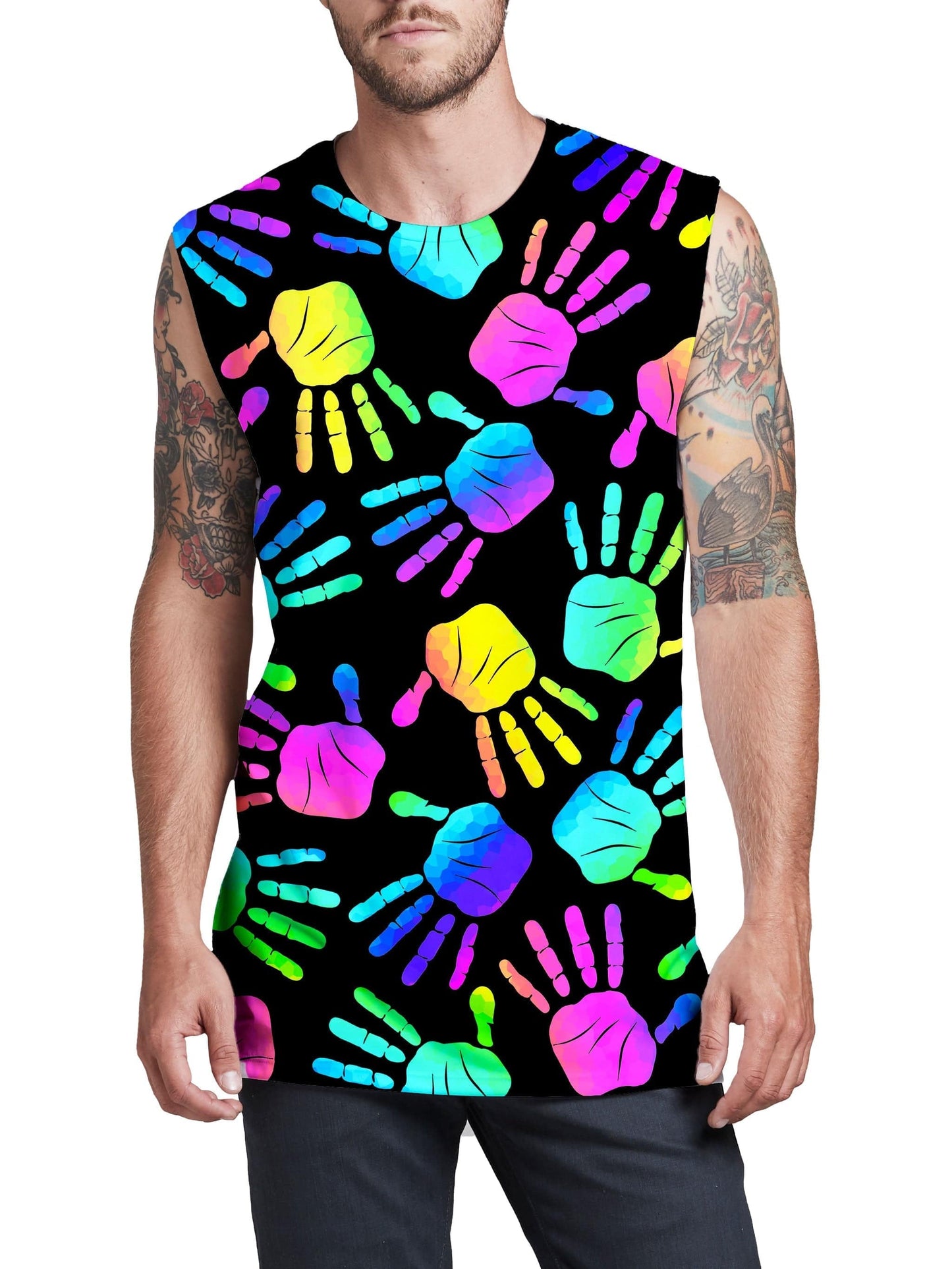 Rave Hands Men's Muscle Tank, Sartoris Art, | iEDM