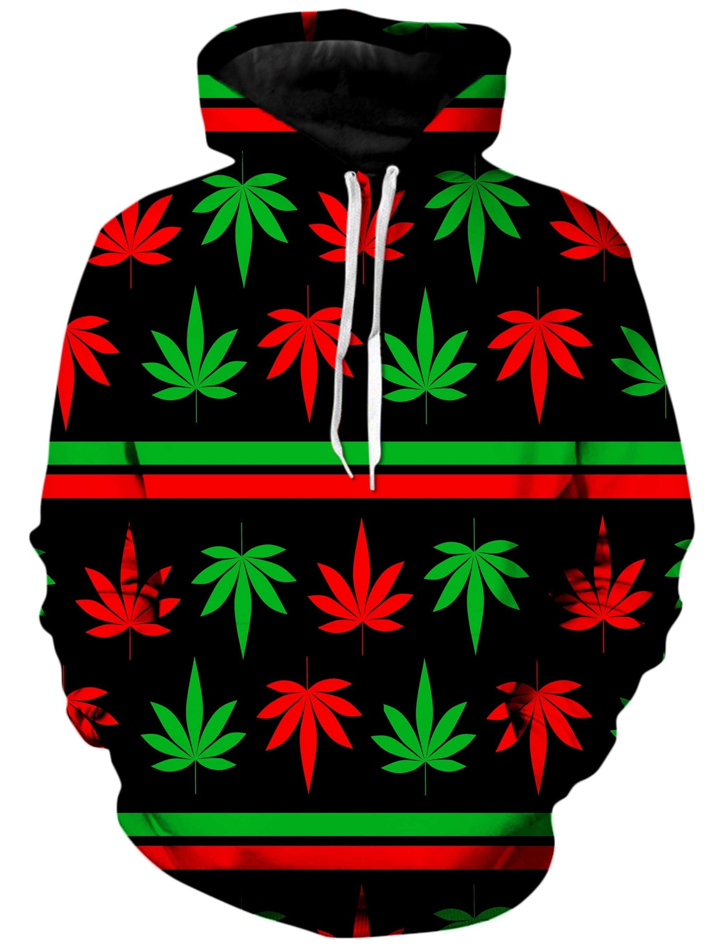 Red And Green Festive Bud Hoodie and Leggings Combo, Sartoris Art, | iEDM