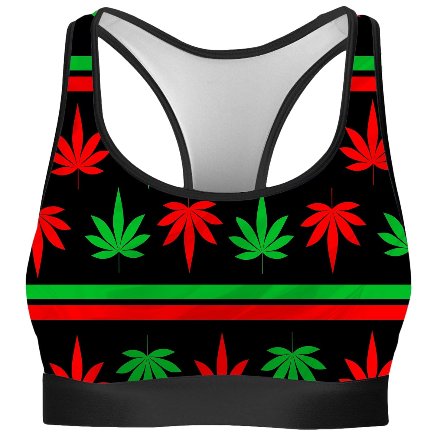 Red And Green Festive Bud Rave Bra, Sartoris Art, | iEDM