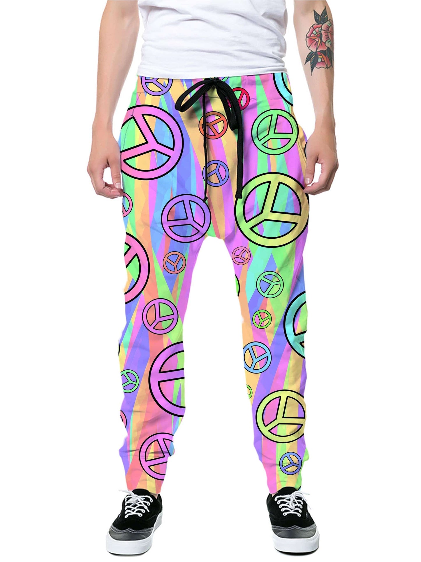 Retro Peace Symbol Hoodie and Joggers Combo, Sartoris Art, | iEDM