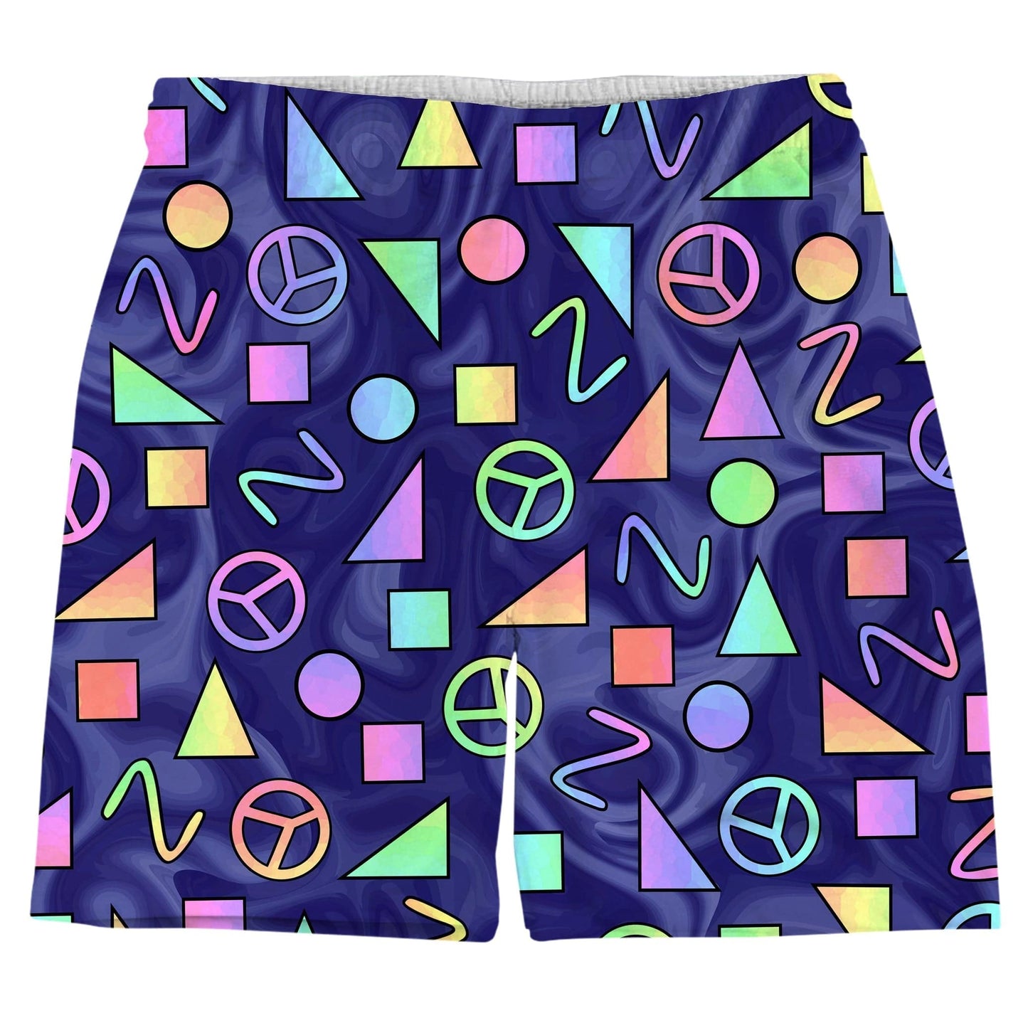 Retro Shapes Peace Symbols Blue Tank and Shorts Combo, Sartoris Art, | iEDM