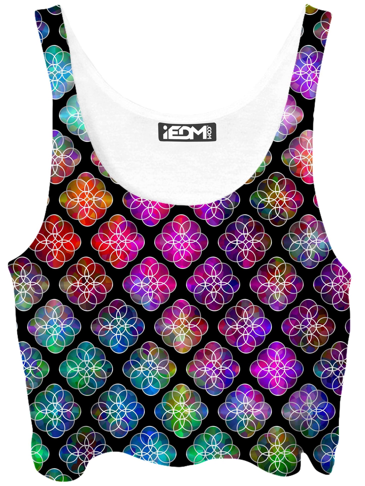 Rings of Color Pattern Crop Top, Sartoris Art, | iEDM
