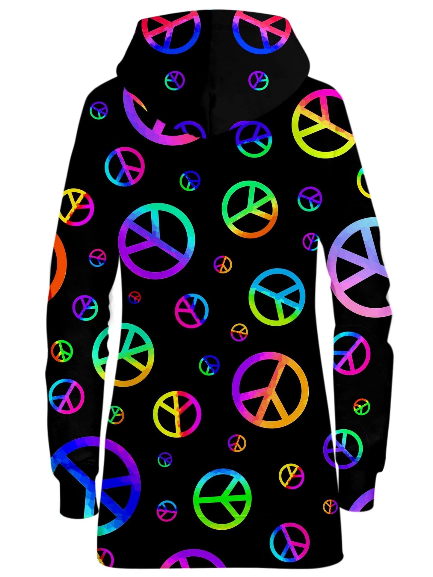 Signs of Peace Hoodie Dress, Sartoris Art, | iEDM