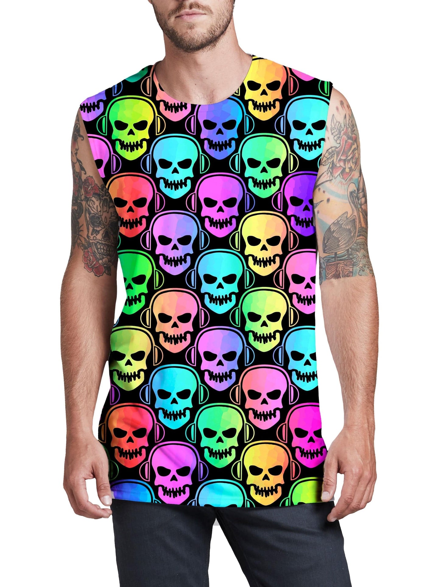 Skull Deejays Men's Muscle Tank, Sartoris Art, | iEDM