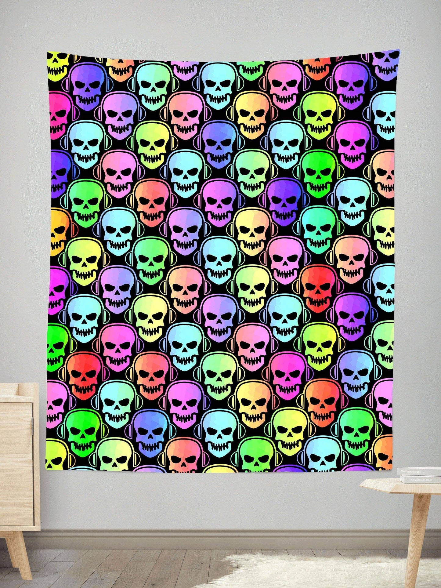 Skull Deejays Tapestry, Sartoris Art, | iEDM