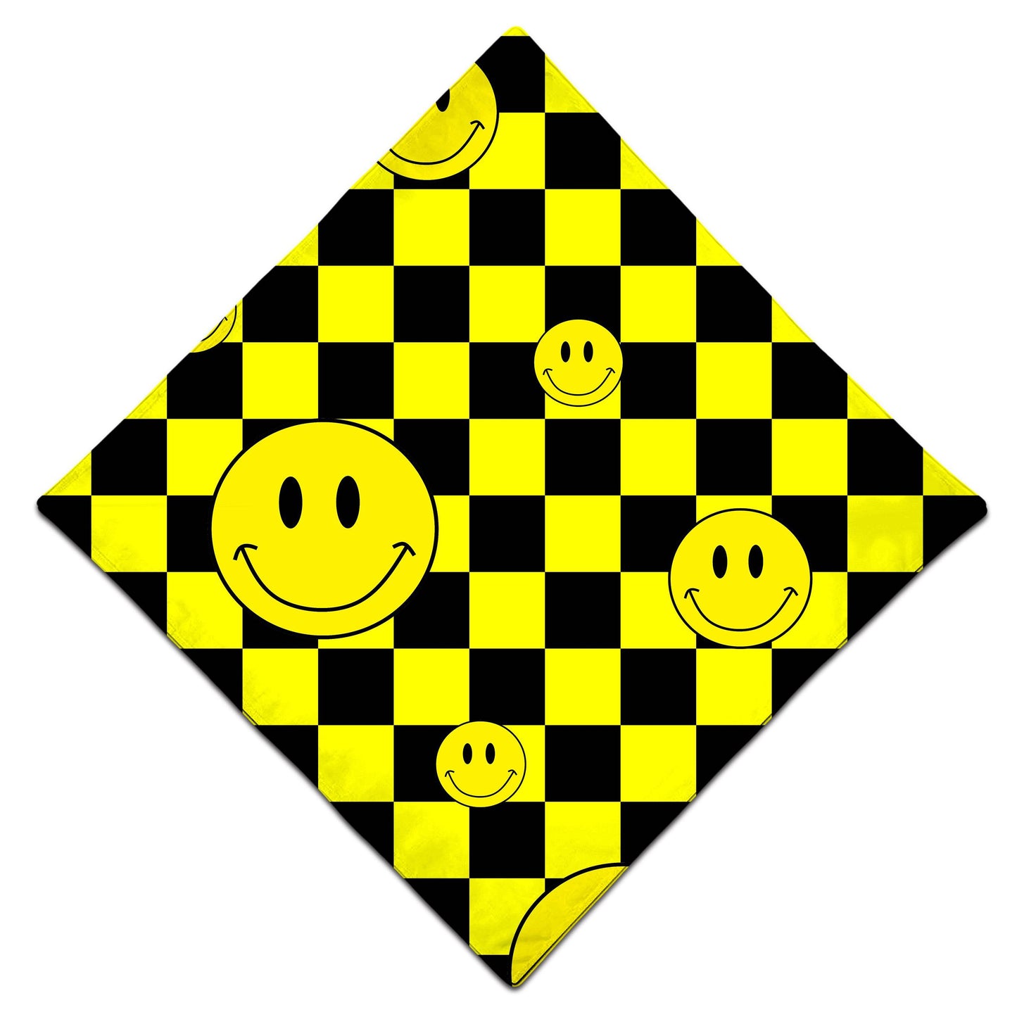 Smile Checkerboard Bandana, Sartoris Art, | iEDM