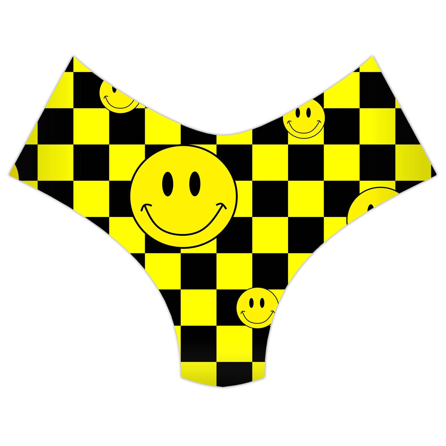 Smile Checkerboard Booty Shorts, Sartoris Art, | iEDM