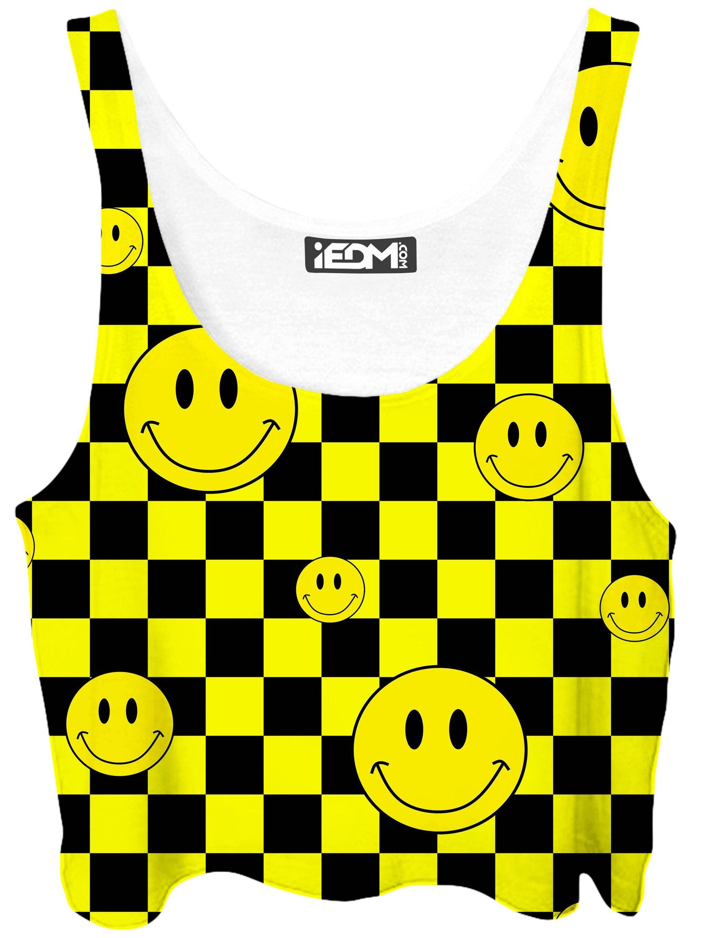 Smile Checkerboard Crop Top, Sartoris Art, | iEDM