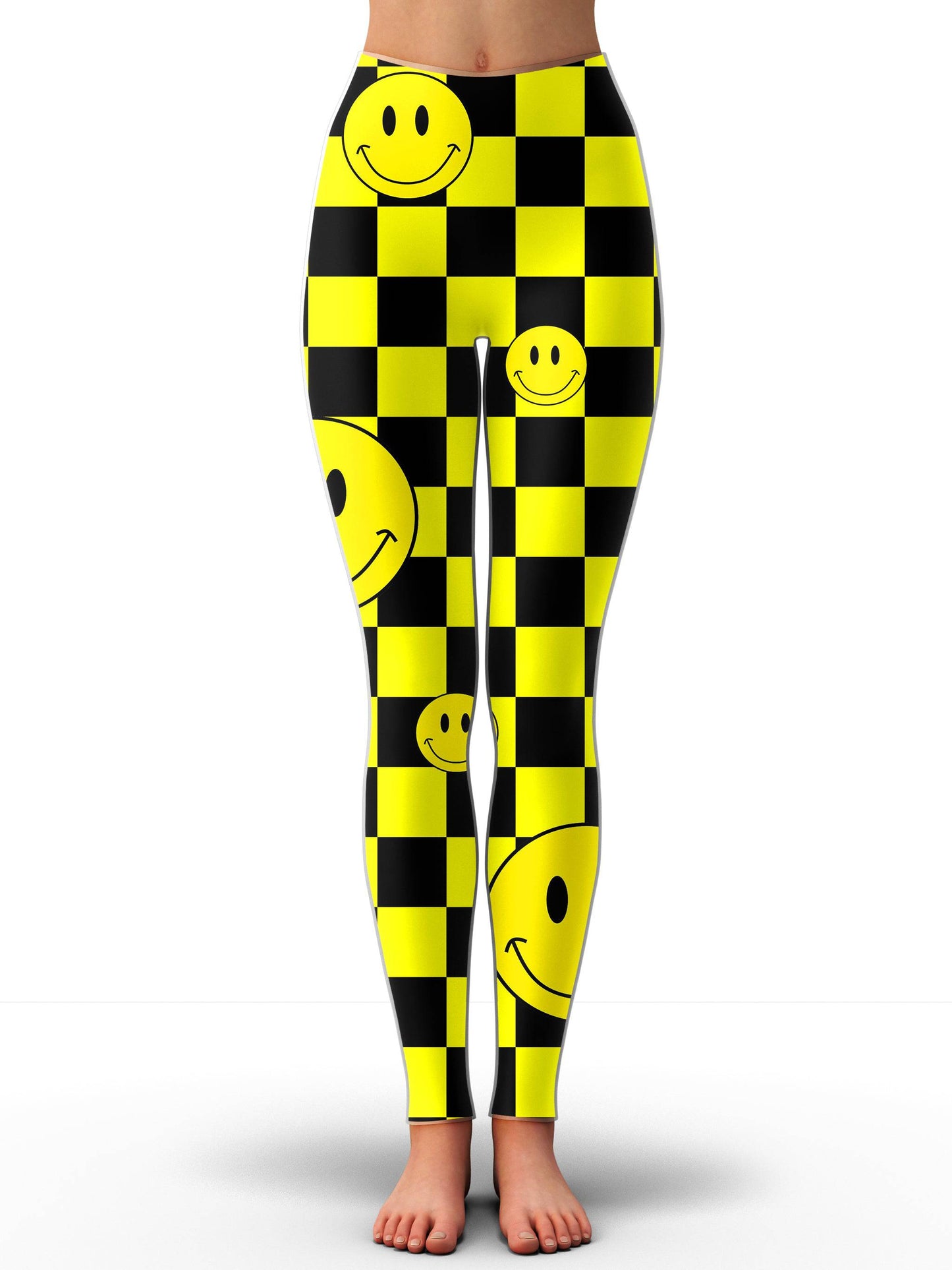 Smile Checkerboard Hoodie and Leggings Combo, Sartoris Art, | iEDM