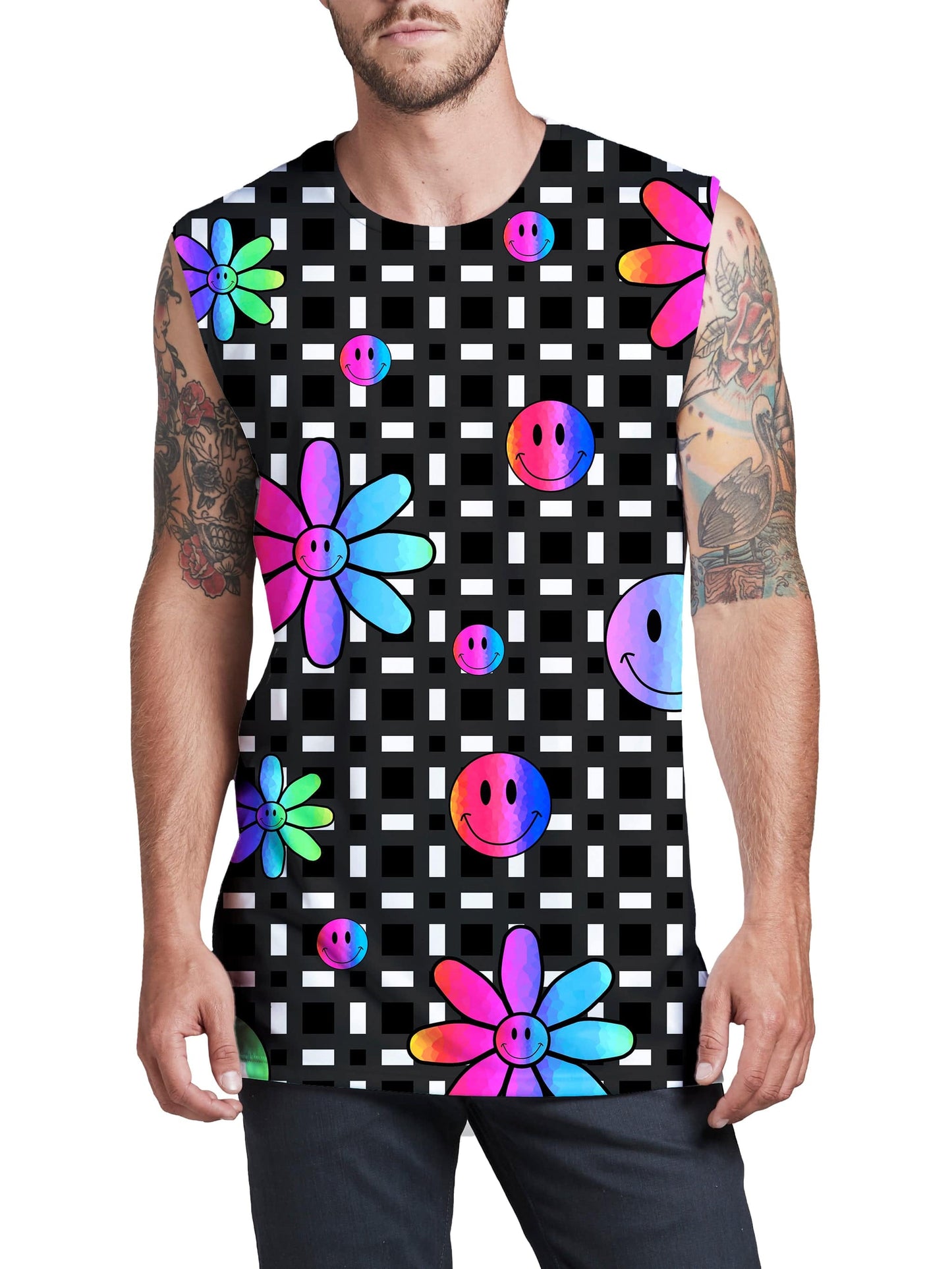 Smiles All Around Men's Muscle Tank, Sartoris Art, | iEDM