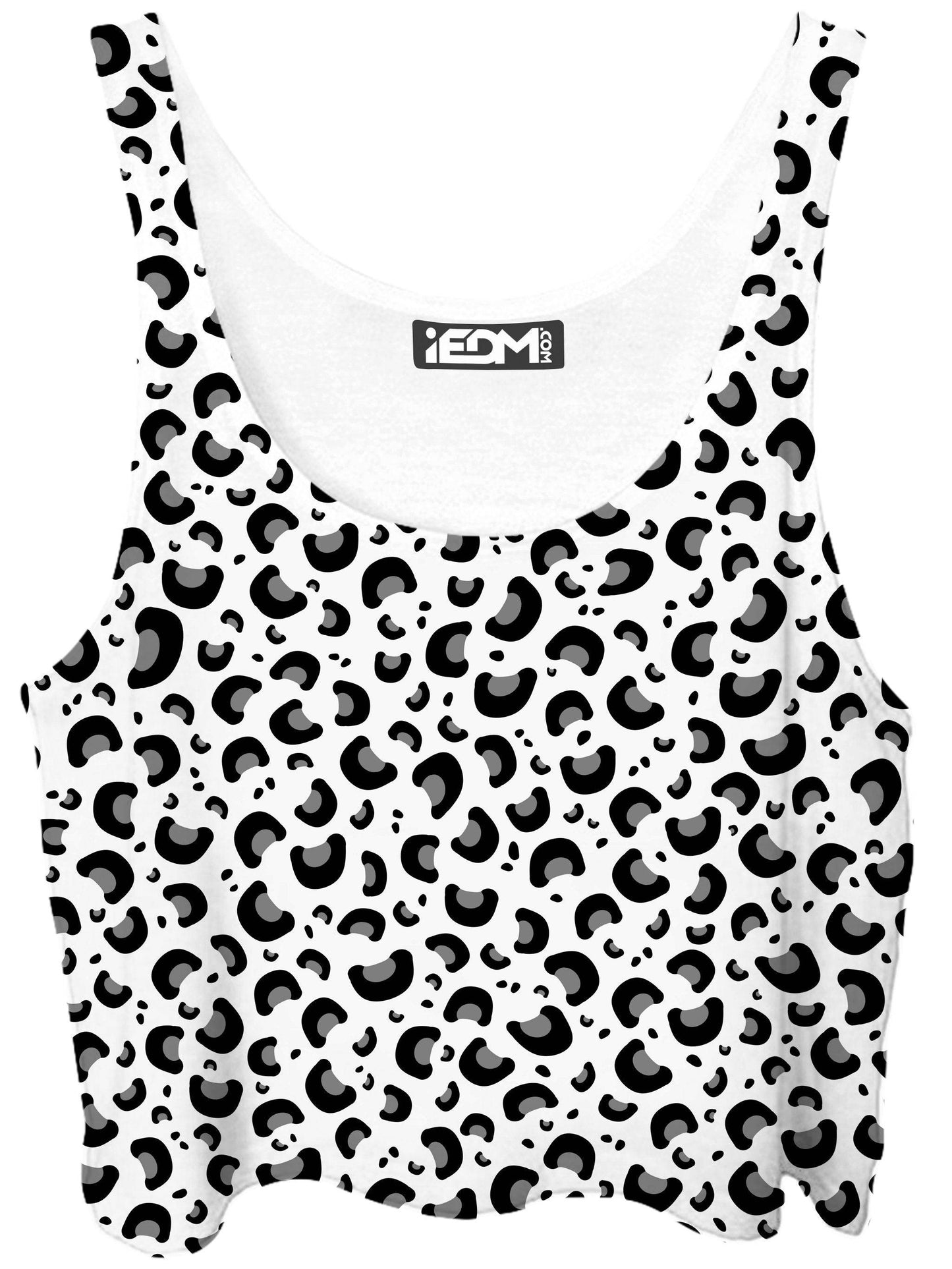 Snow Leopard Print Crop Top, Sartoris Art, | iEDM