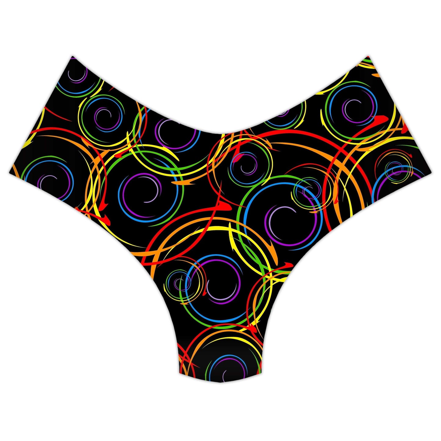 Swirl Abstract Booty Shorts, Sartoris Art, | iEDM