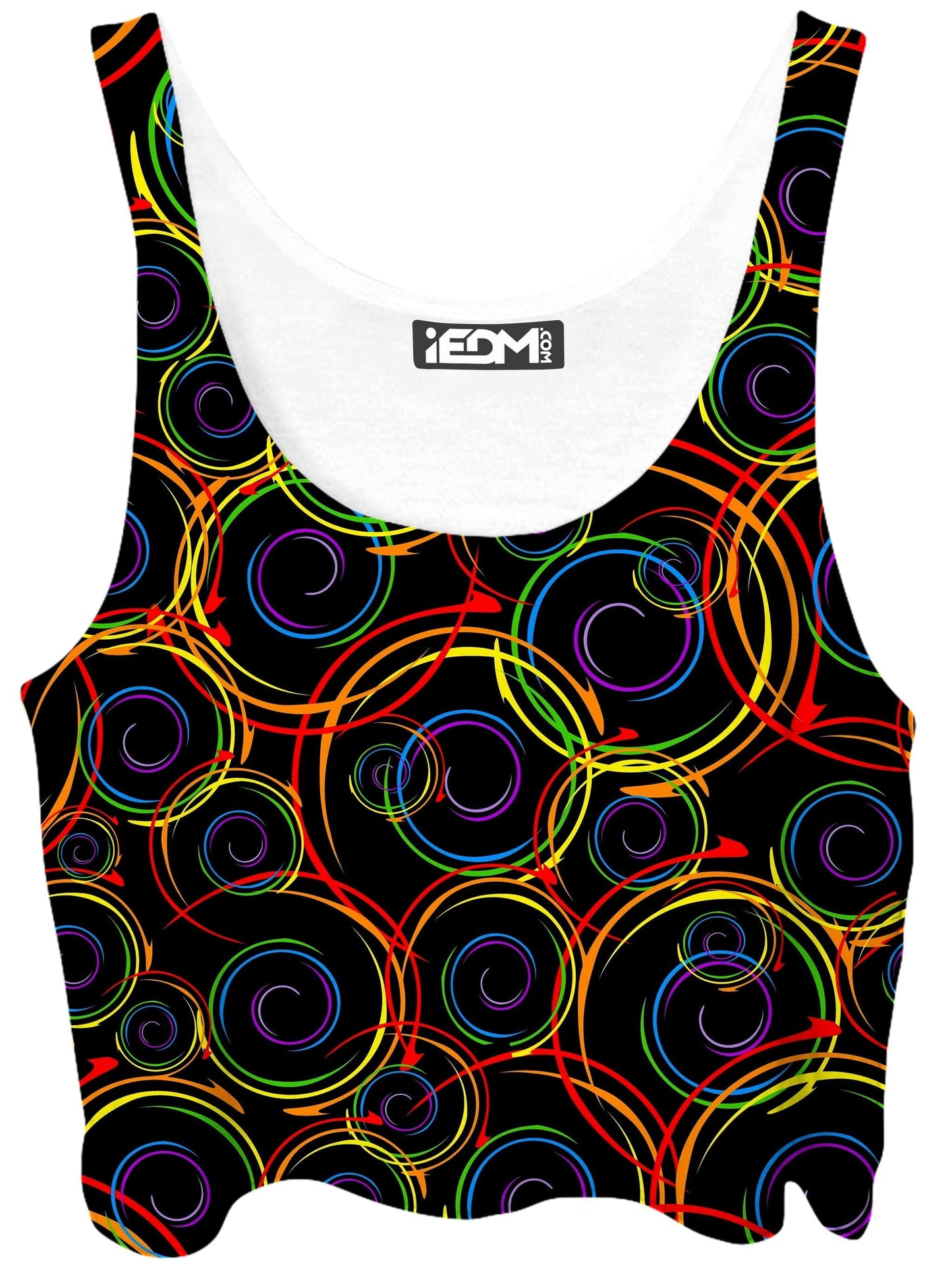 Swirl Abstract Crop Top, Sartoris Art, | iEDM