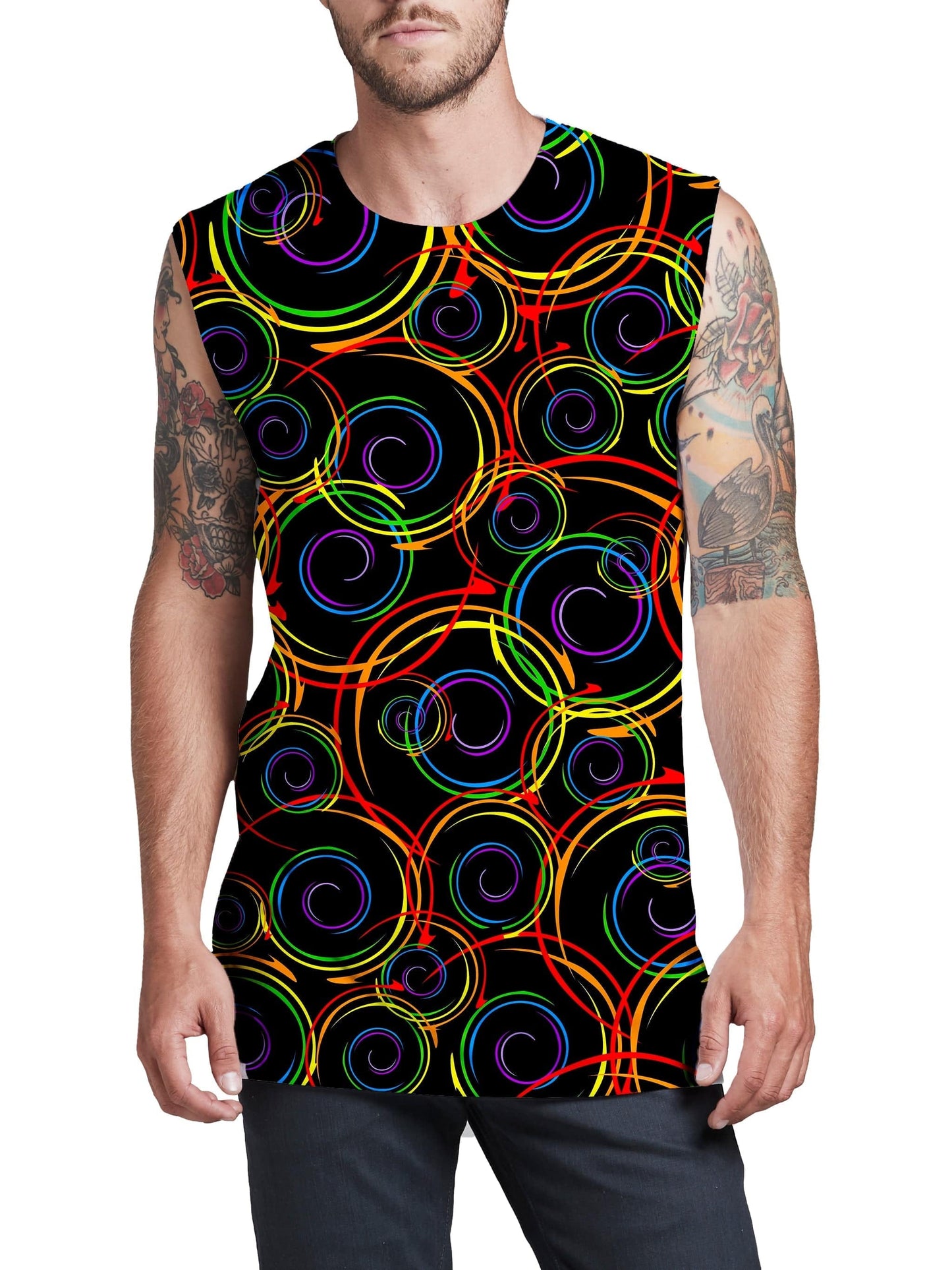 Swirl Abstract Men's Muscle Tank, Sartoris Art, | iEDM