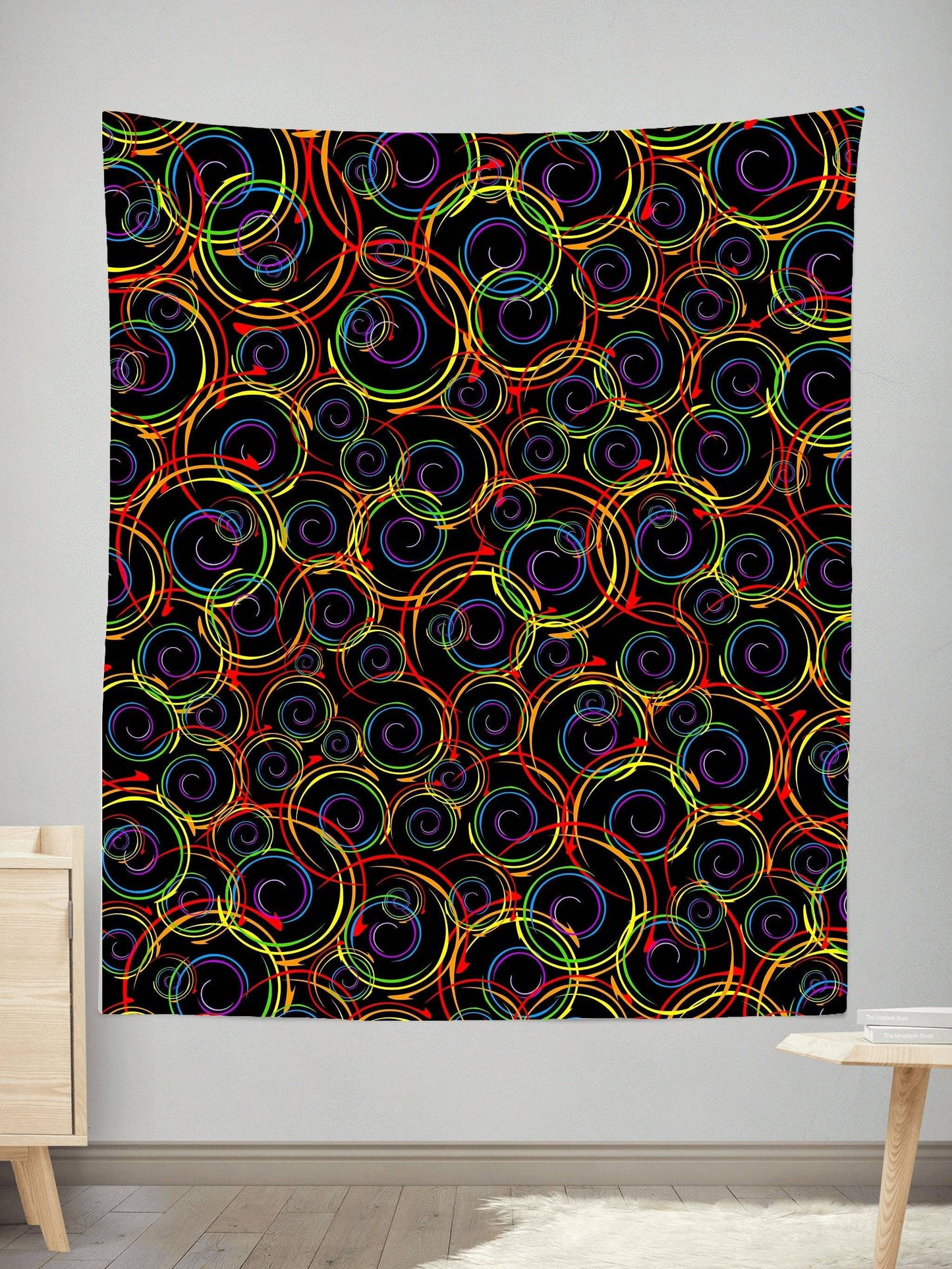 Swirl Abstract Tapestry, Sartoris Art, | iEDM