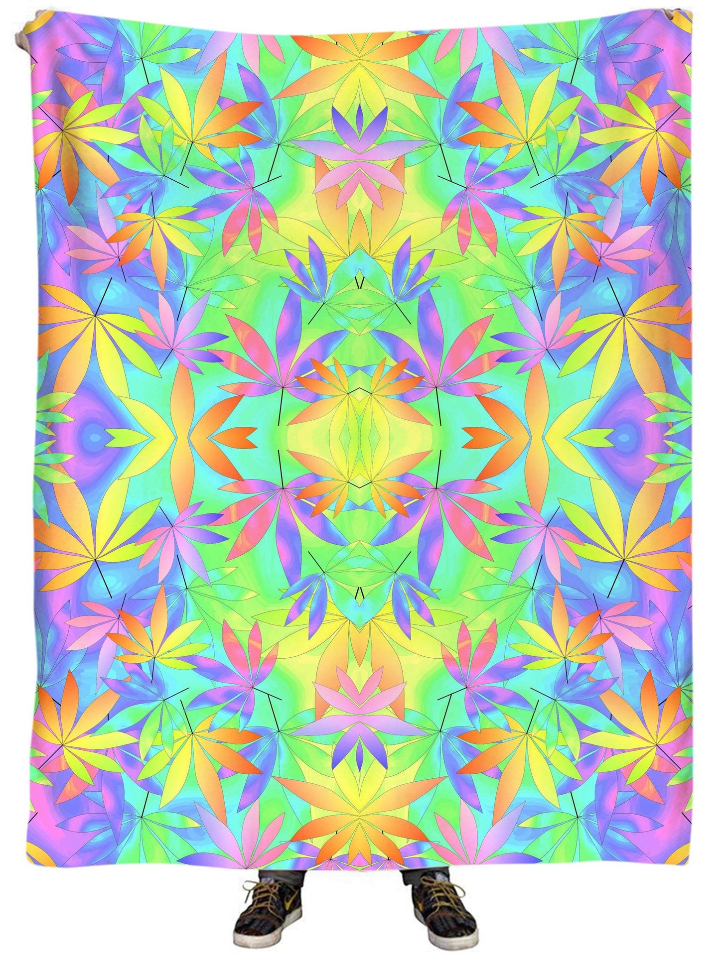 Take a Little Trip with Weed Plush Blanket, Sartoris Art, | iEDM