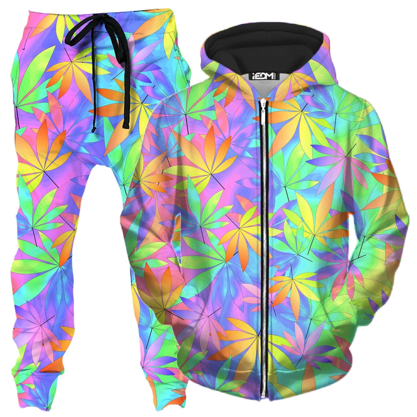 Take A Little Trip Zip-Up Hoodie and Joggers Combo, Sartoris Art, | iEDM