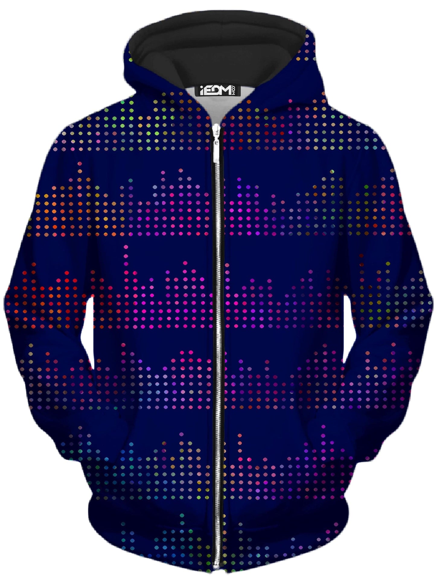 Techno Equalizer Bars Zip-Up Hoodie and Leggings Combo, Sartoris Art, | iEDM