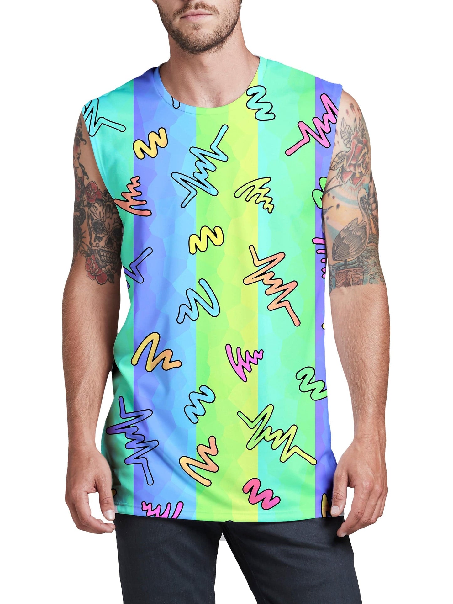 Trippy Doodles Men's Muscle Tank, Sartoris Art, | iEDM