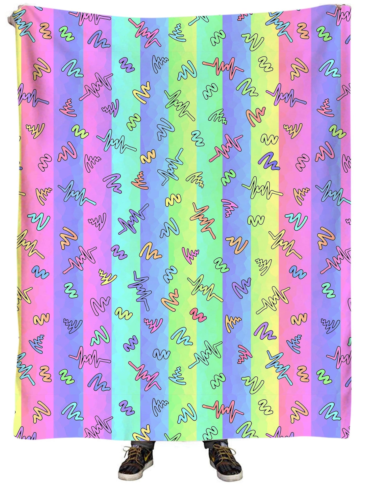 Trippy Doodles Plush Blanket, Sartoris Art, | iEDM