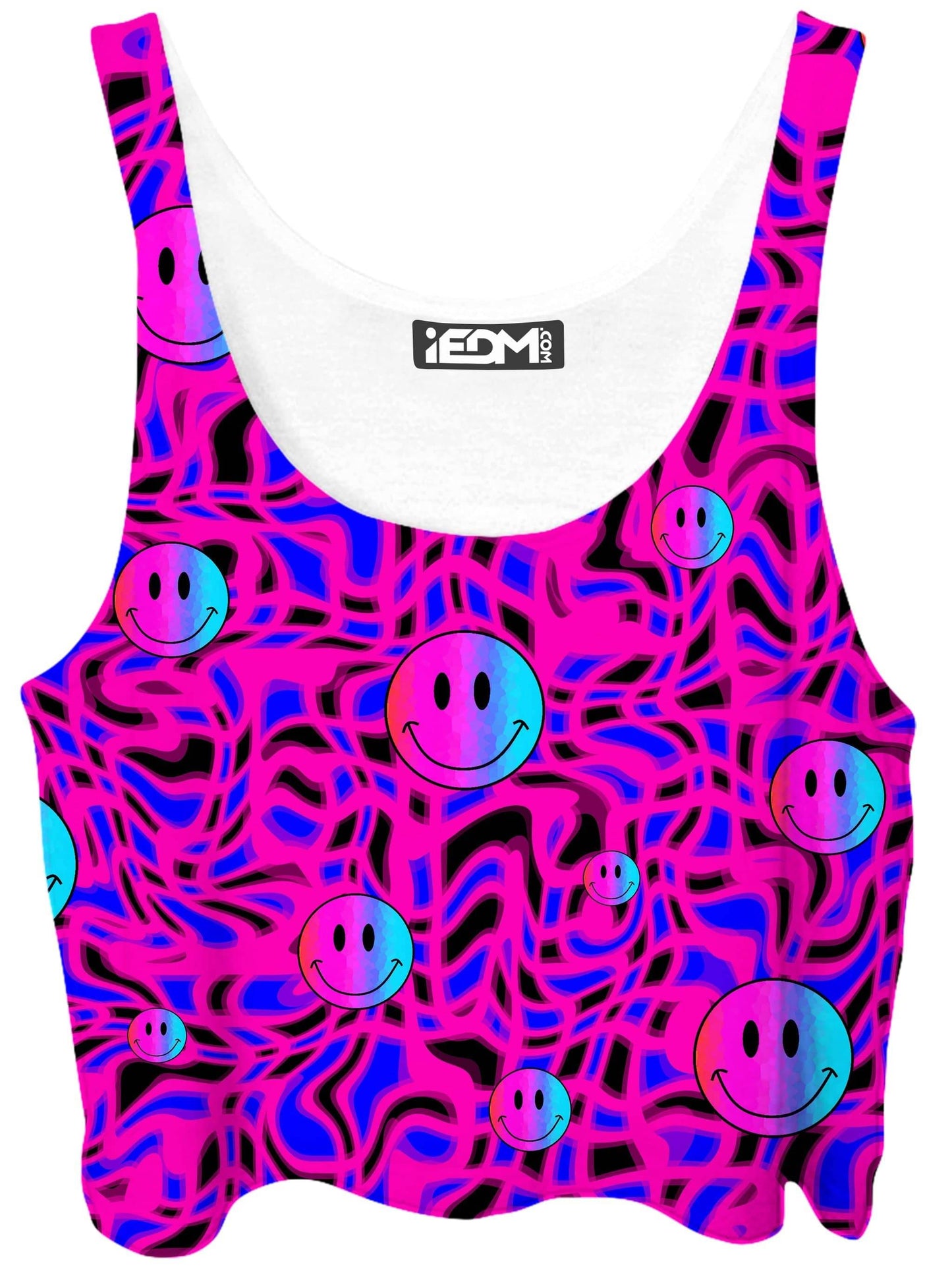 Trippy Smiles Crop Top, Sartoris Art, | iEDM