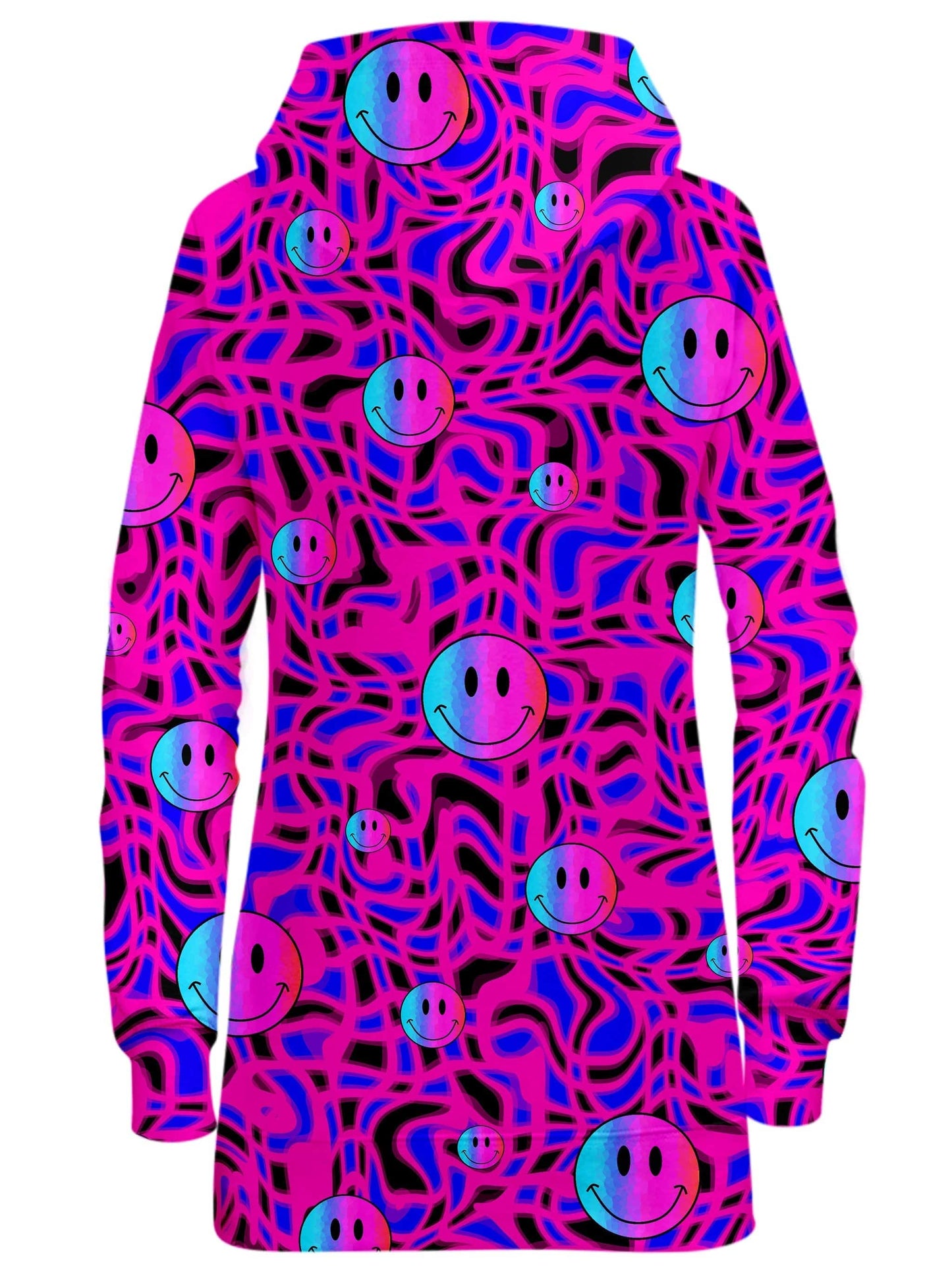 Trippy Smiles Hoodie Dress, Sartoris Art, | iEDM